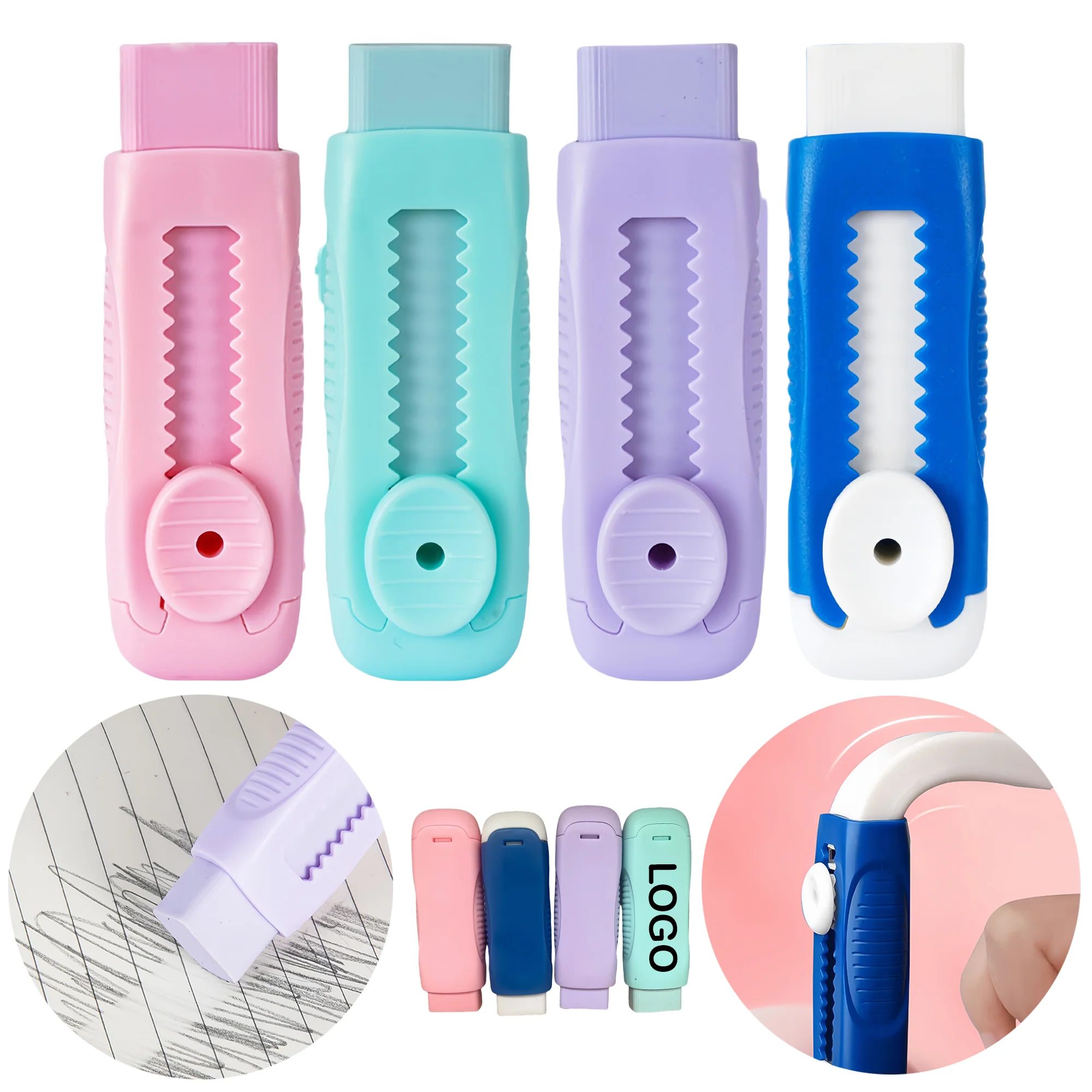 Sliding Retractable Pencil Eraser