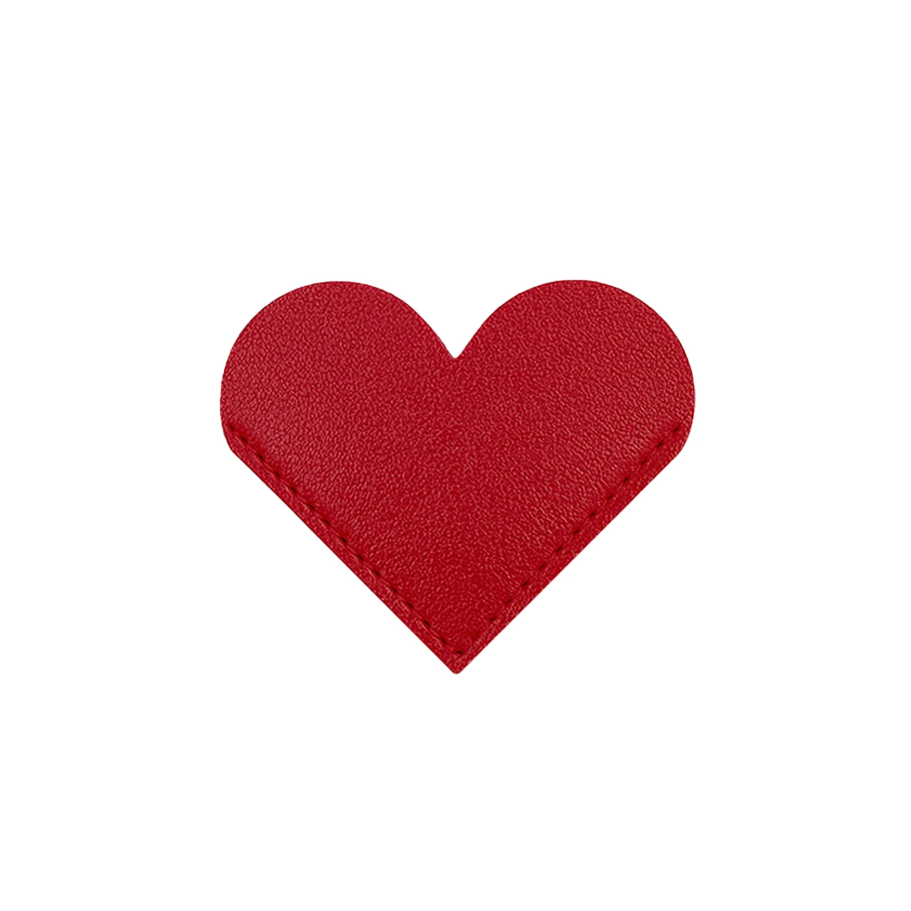 Cute Leather Heart Corner Bookmark