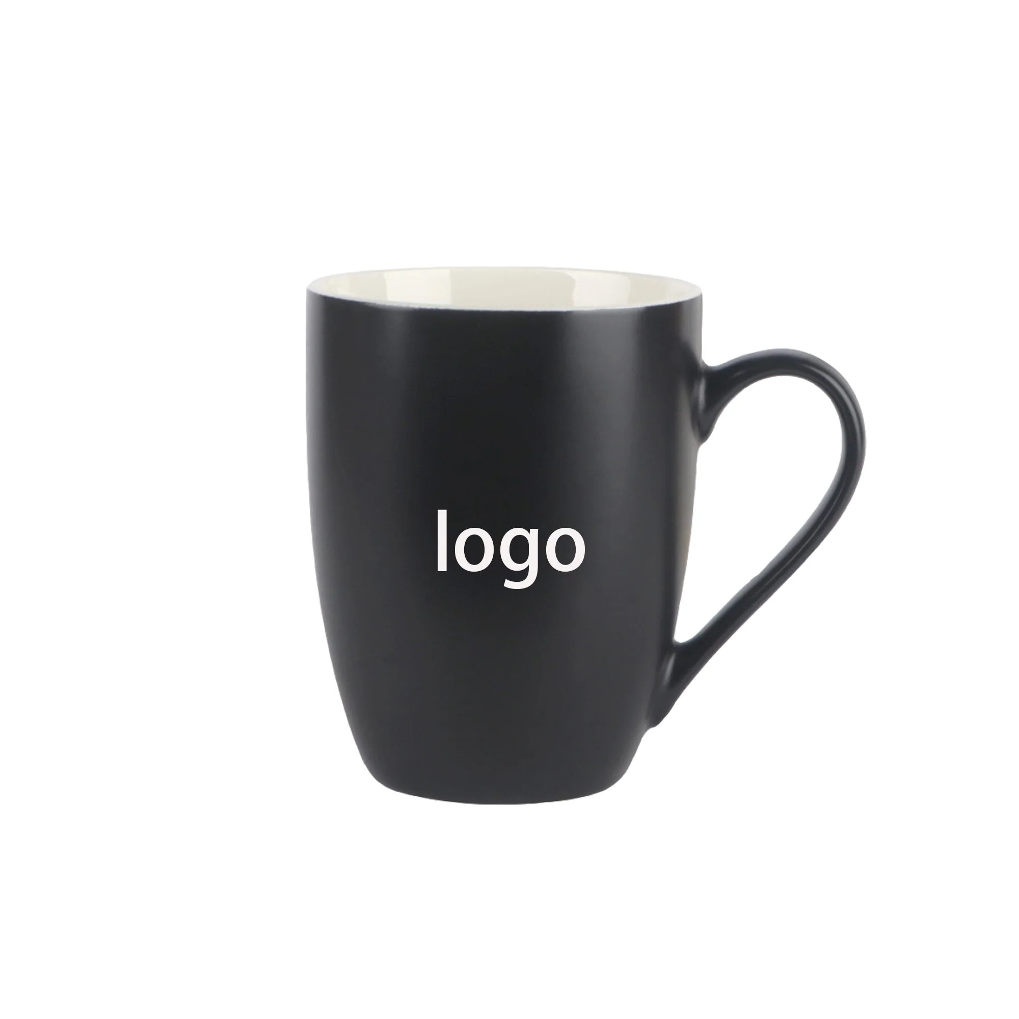 350Ml Black Matte Ceramic Cup