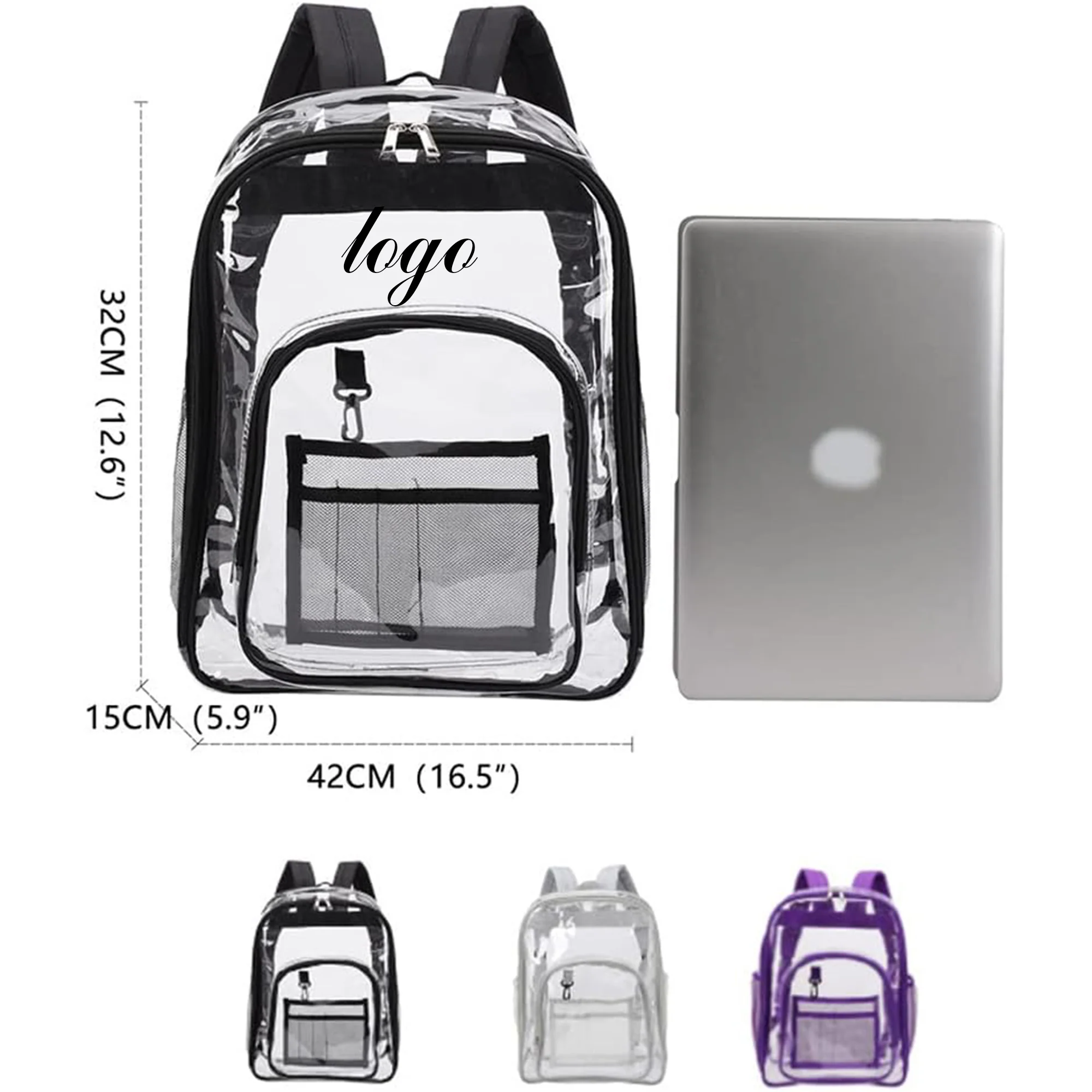 Transparent Casual Backpack