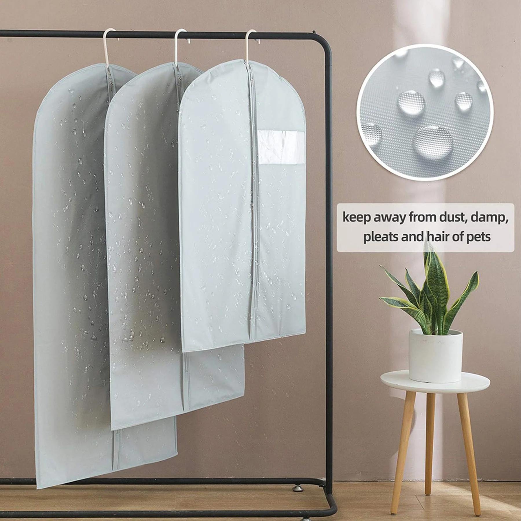 Transparent Hanging Garment Bag