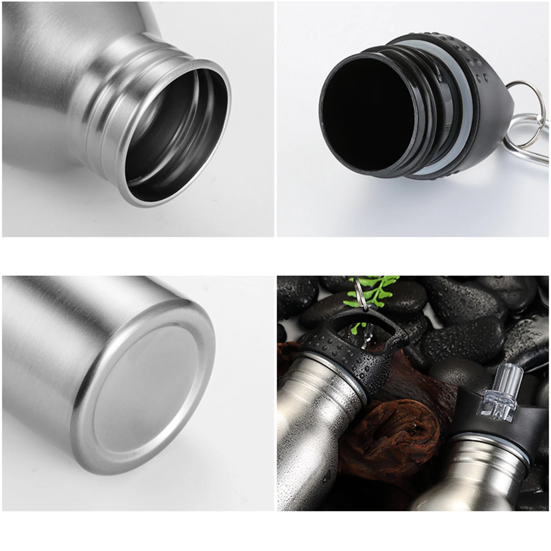Single Walled Stainless Steel Sports Water Bottle