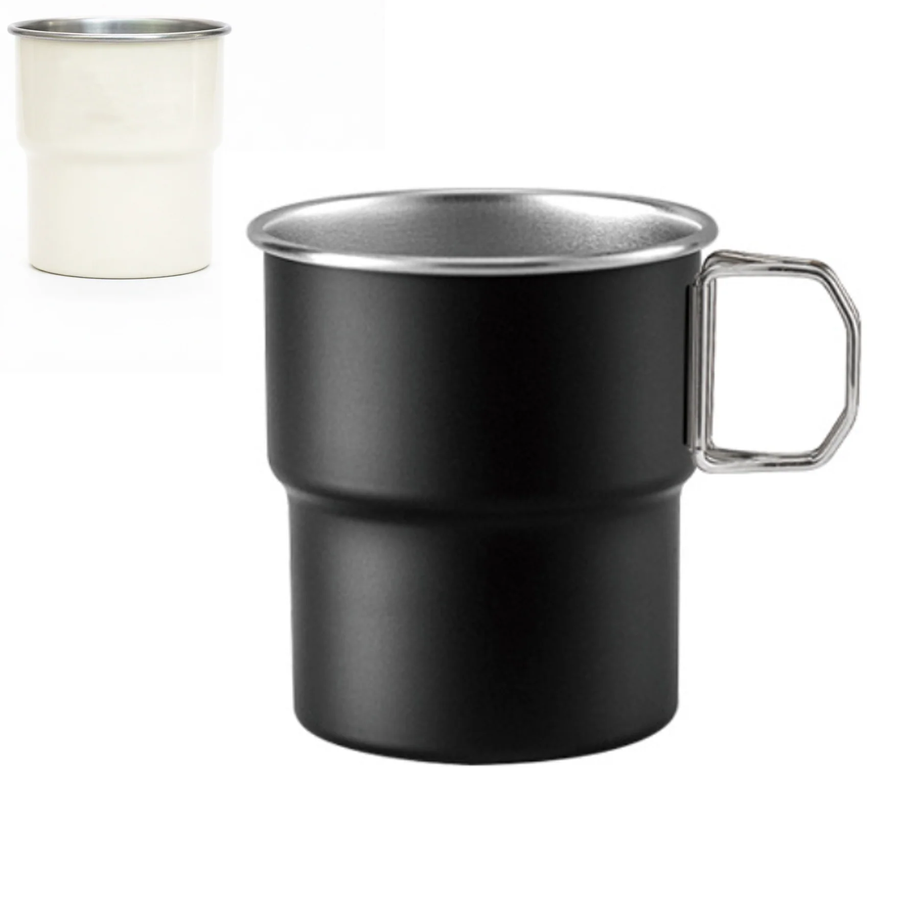 304 Stainless Steel Camping Mug With Handle