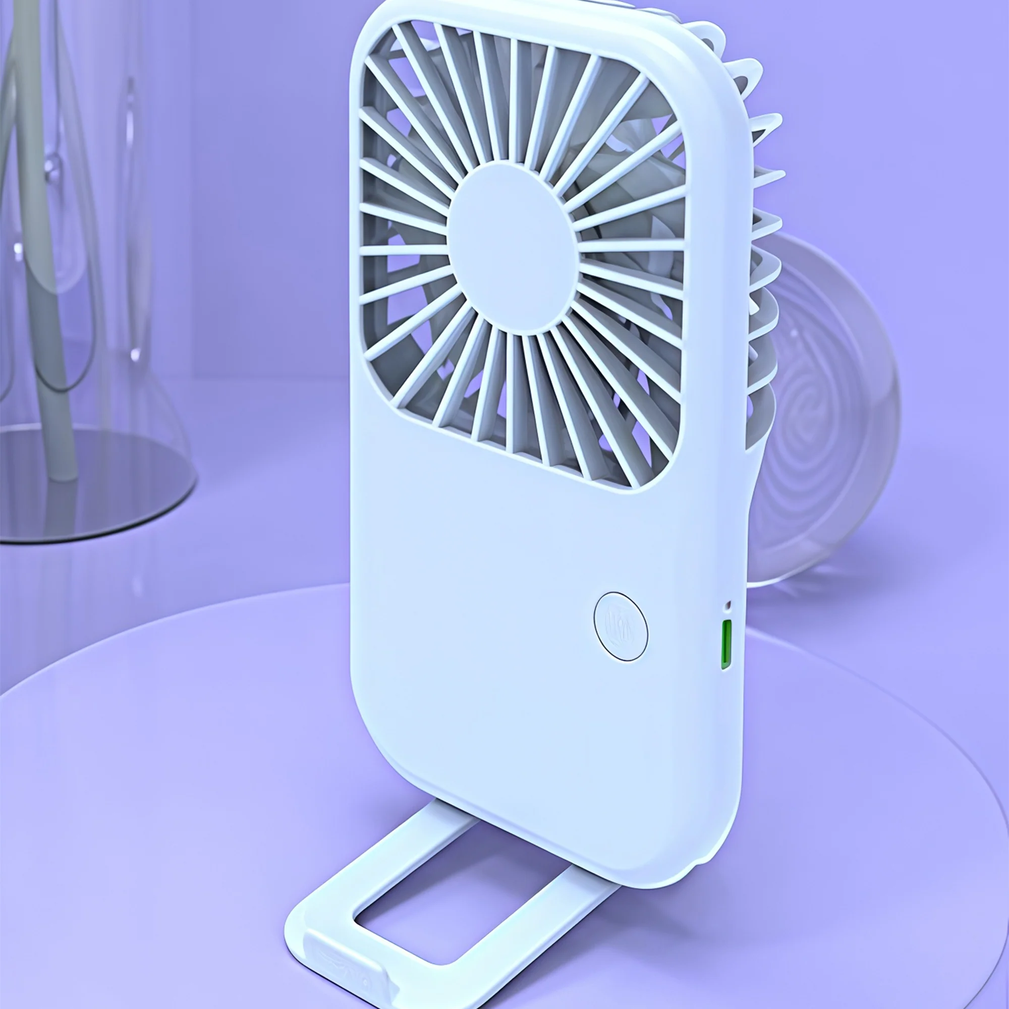 Mini Handheld Fan with Phone Holder