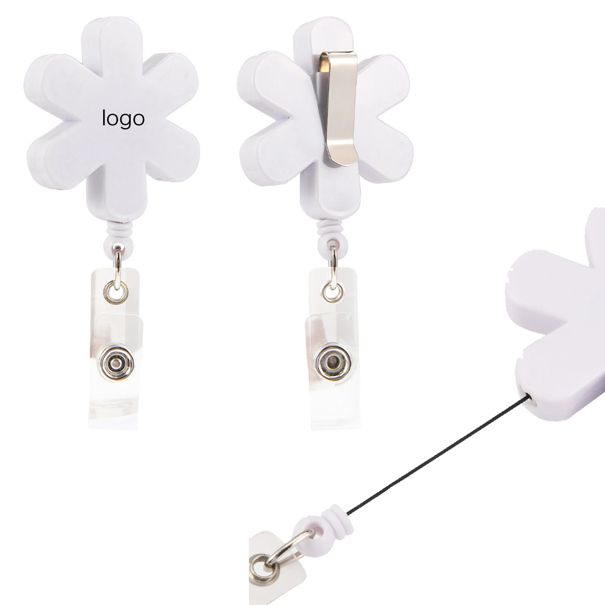Flower Shaped Retractable Badge Reel