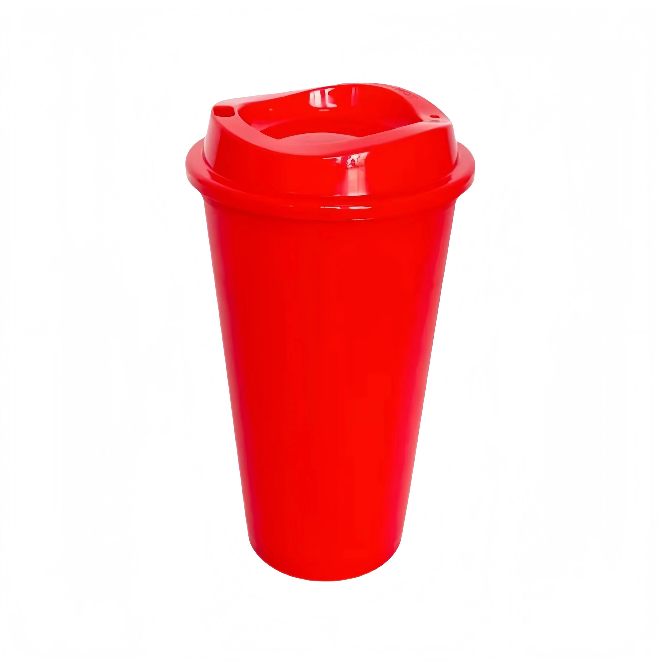 16 oz. Colorful Lid Plastic Coffee Mugs