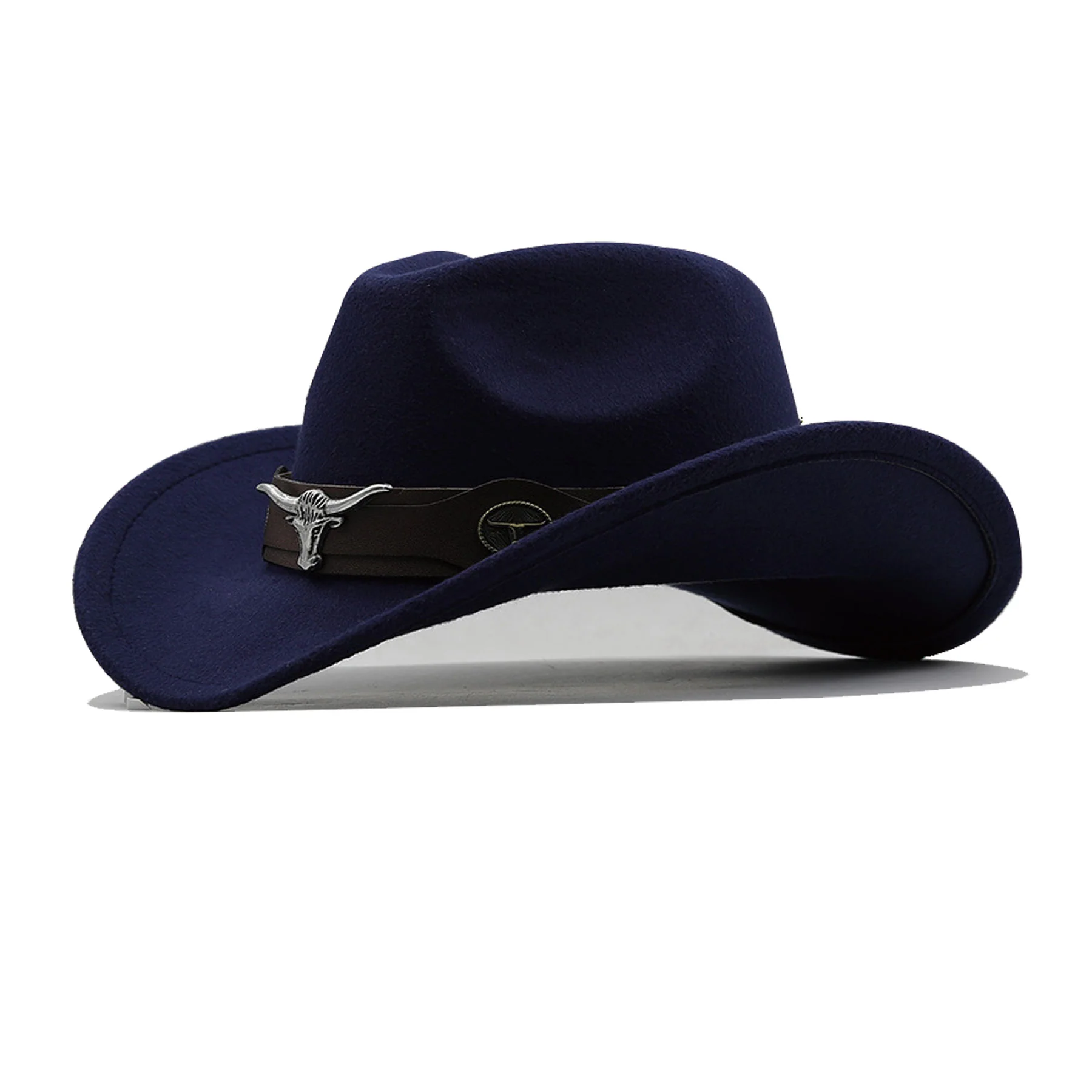 Stylish Roll Up Brim Western Cowboy Hat