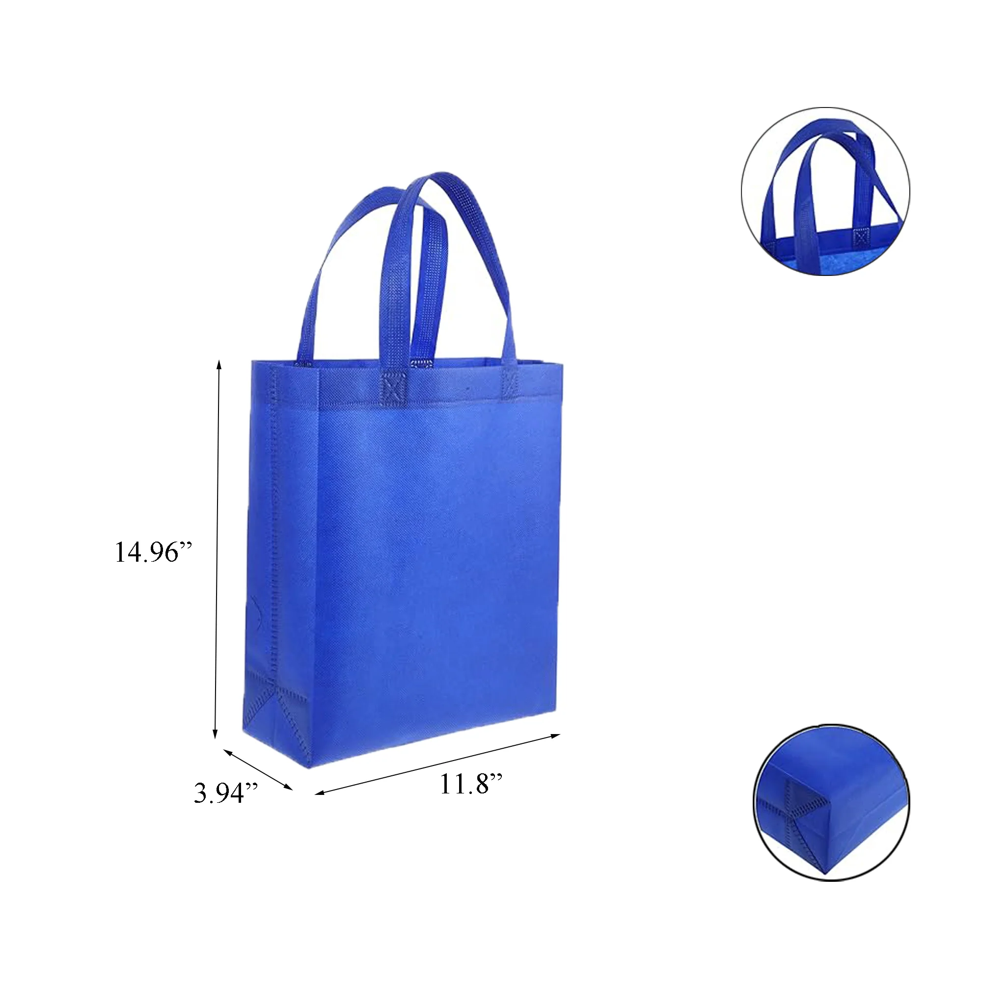 Custom Grocery Tote Bag 11.8" X 14.96" X 3.94"