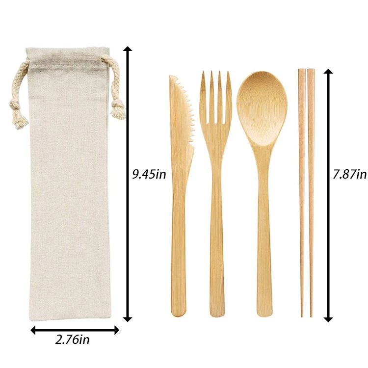 Eco Bamboo Cutlery Set