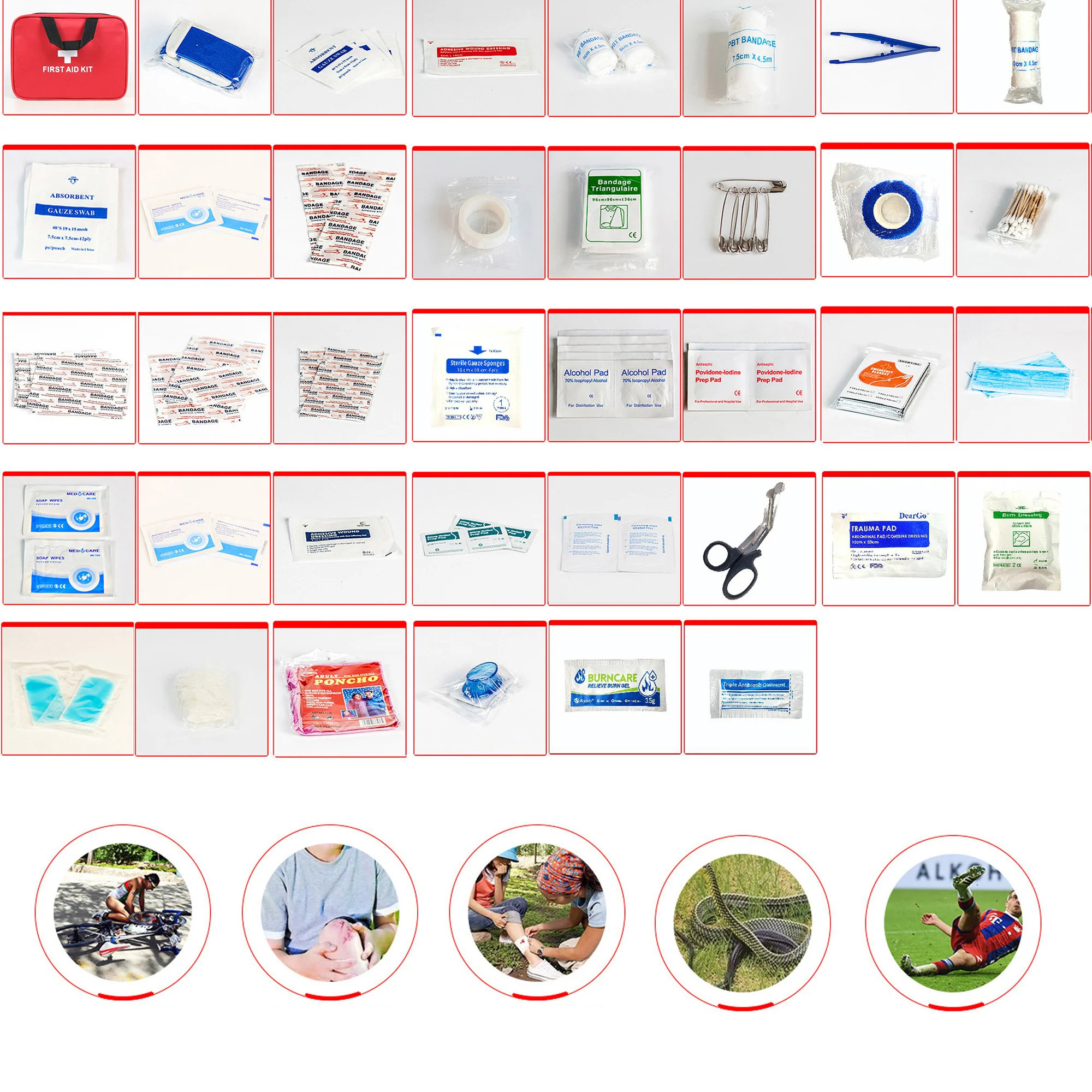 Outdoor First Aid Emergency Kit