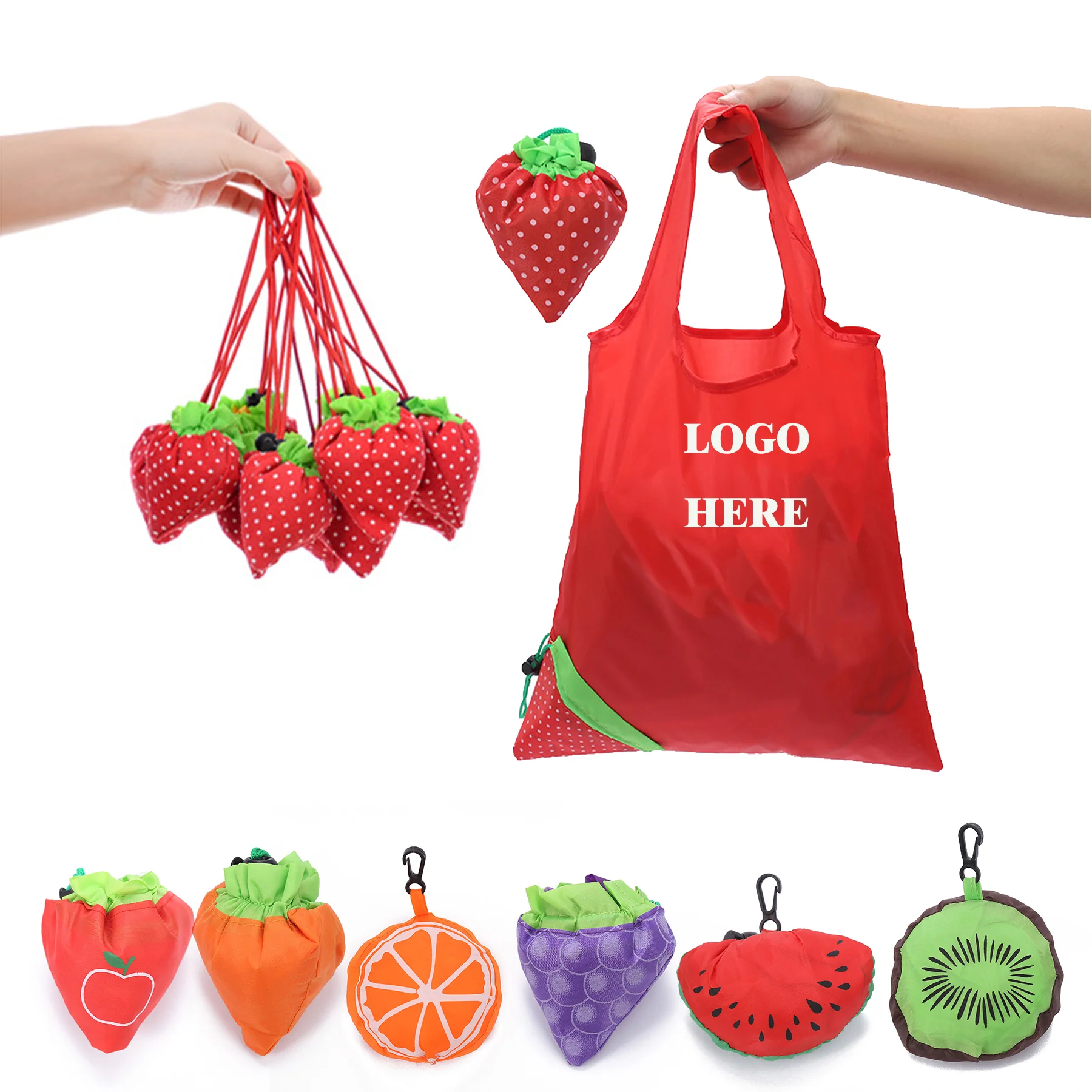 Fruit - shaped Foldable Tote Shopping Bag