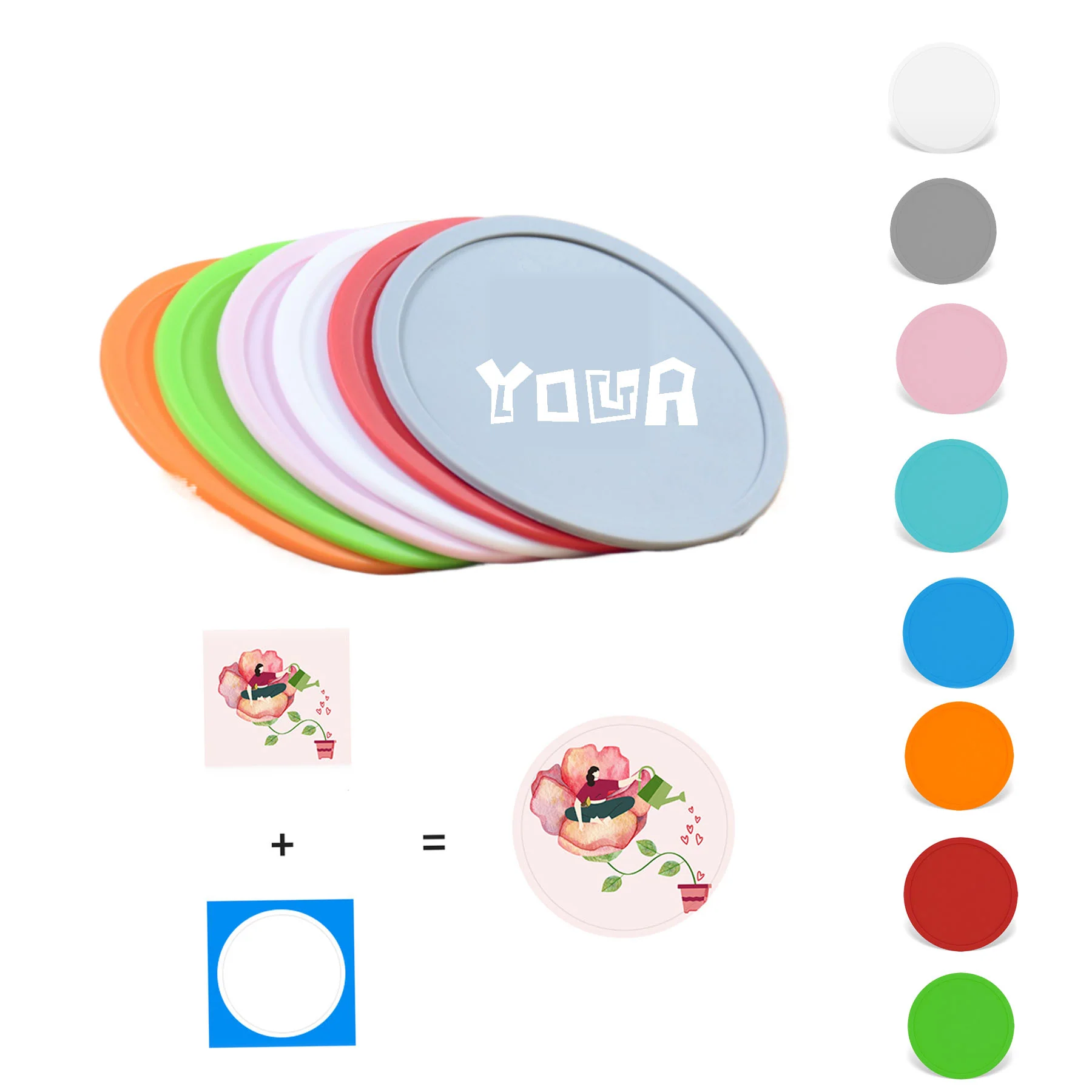 Soft Silicone Rubber Coaster