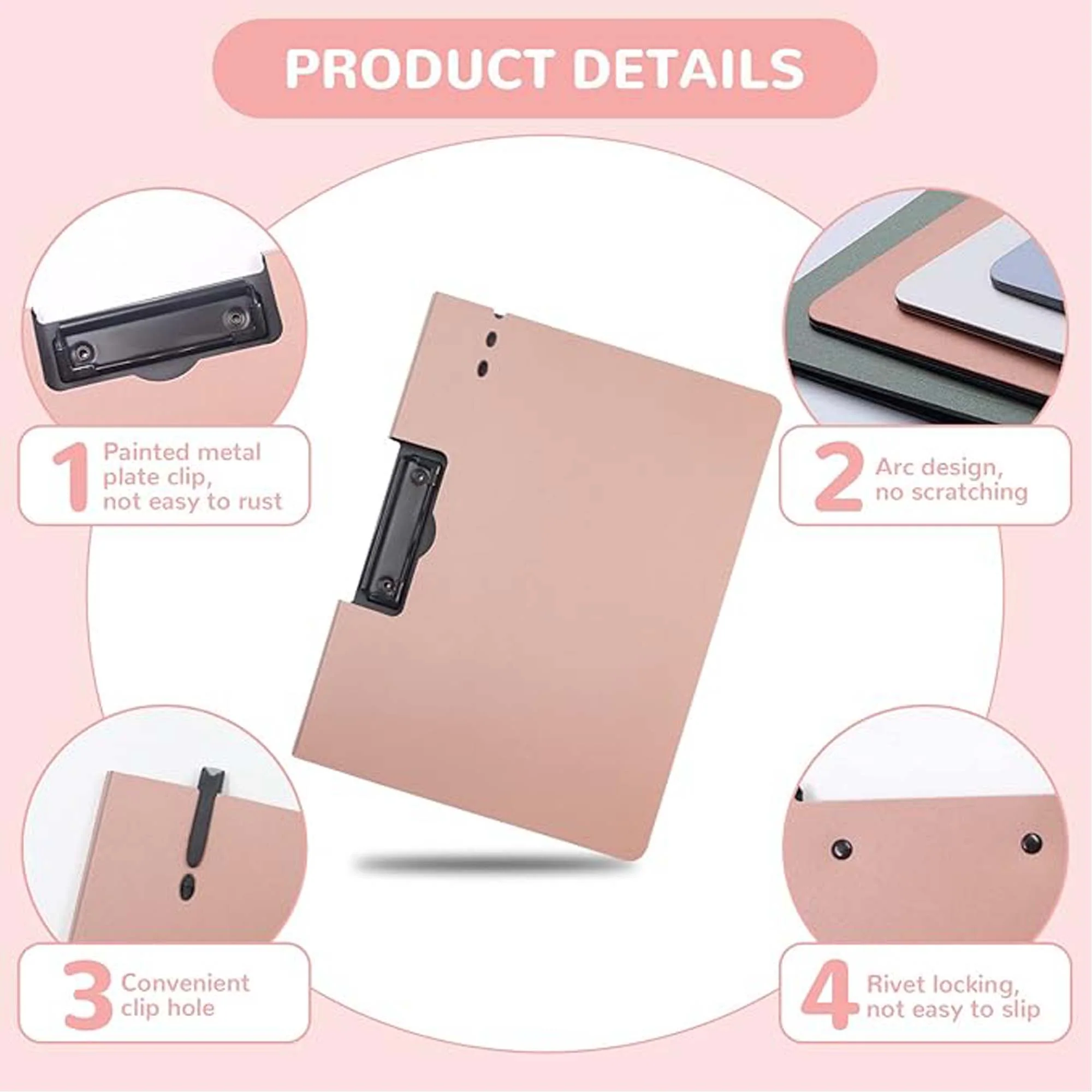 A4 Office Plastic Clipboard With Metal Clip
