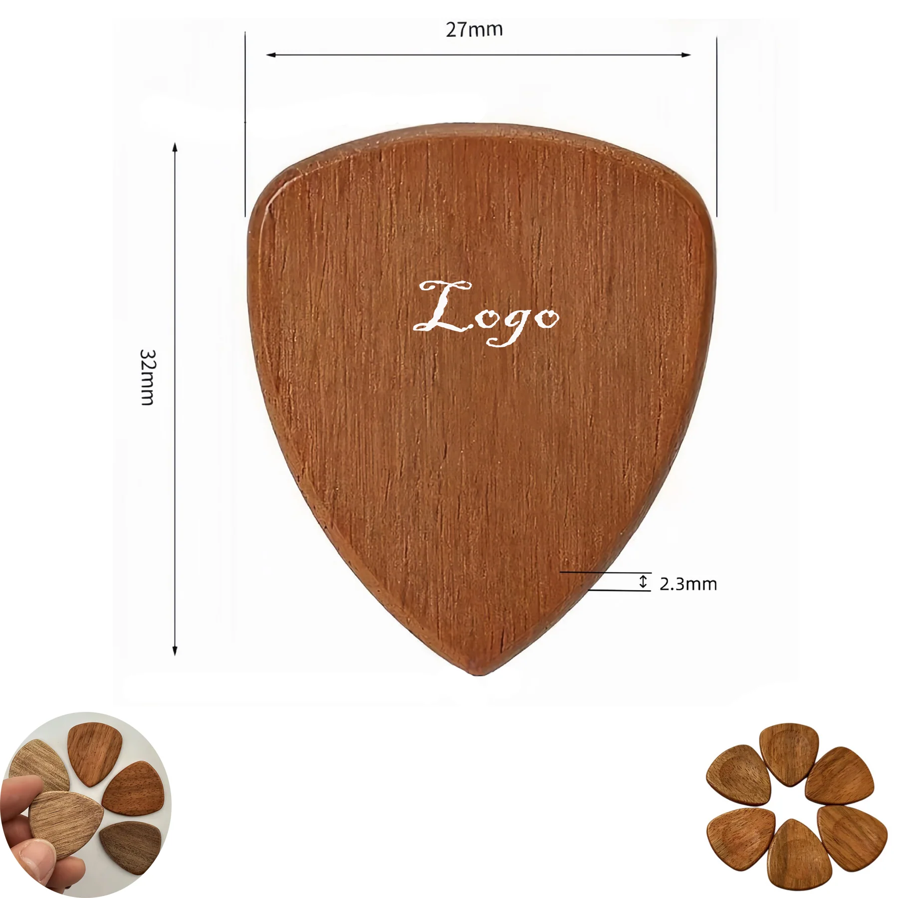 Wooden Guitar Picks