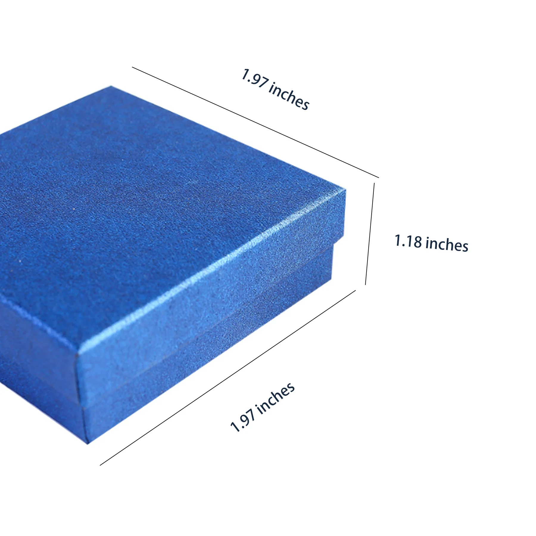 1.97 X 1.97 Inches Cardboard Jewelry Boxes With Lids For Necklace Ring Earring Display Box