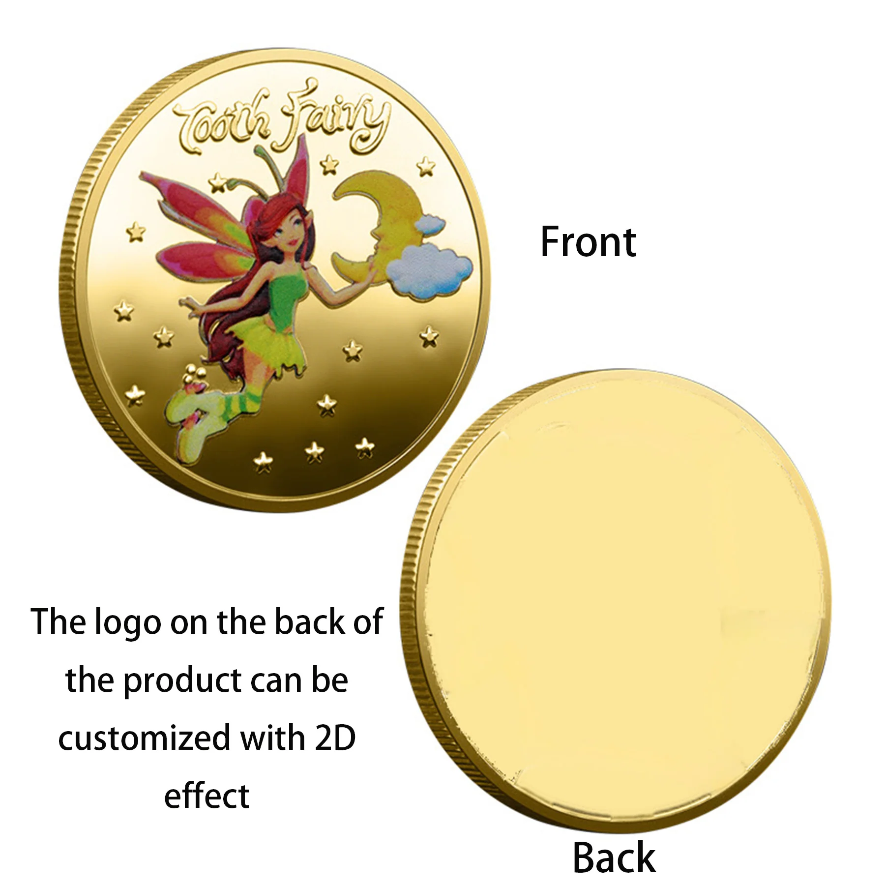 Tooth Fairy Golden Coin Tooth Loss Reward Commemorative Coin