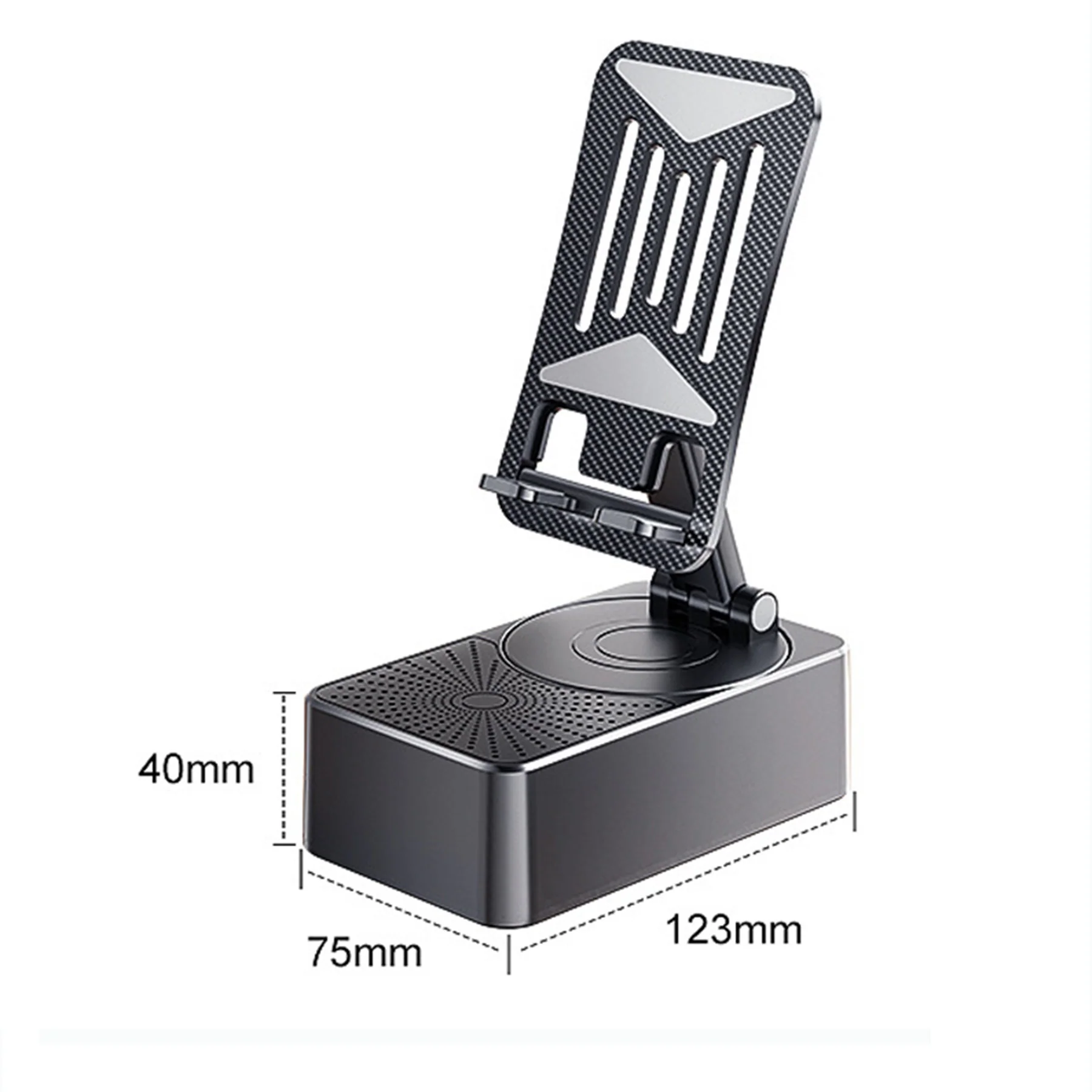Desktop Bluetooth Speaker W/ Phone Holder & Power Bank