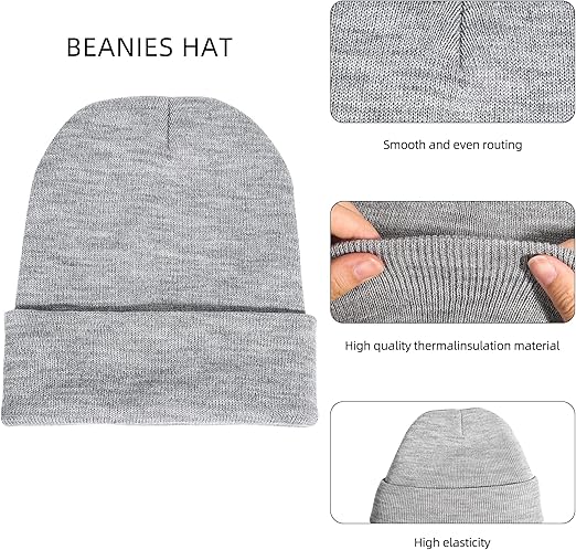 Unisex Cuffed Winter Beanies