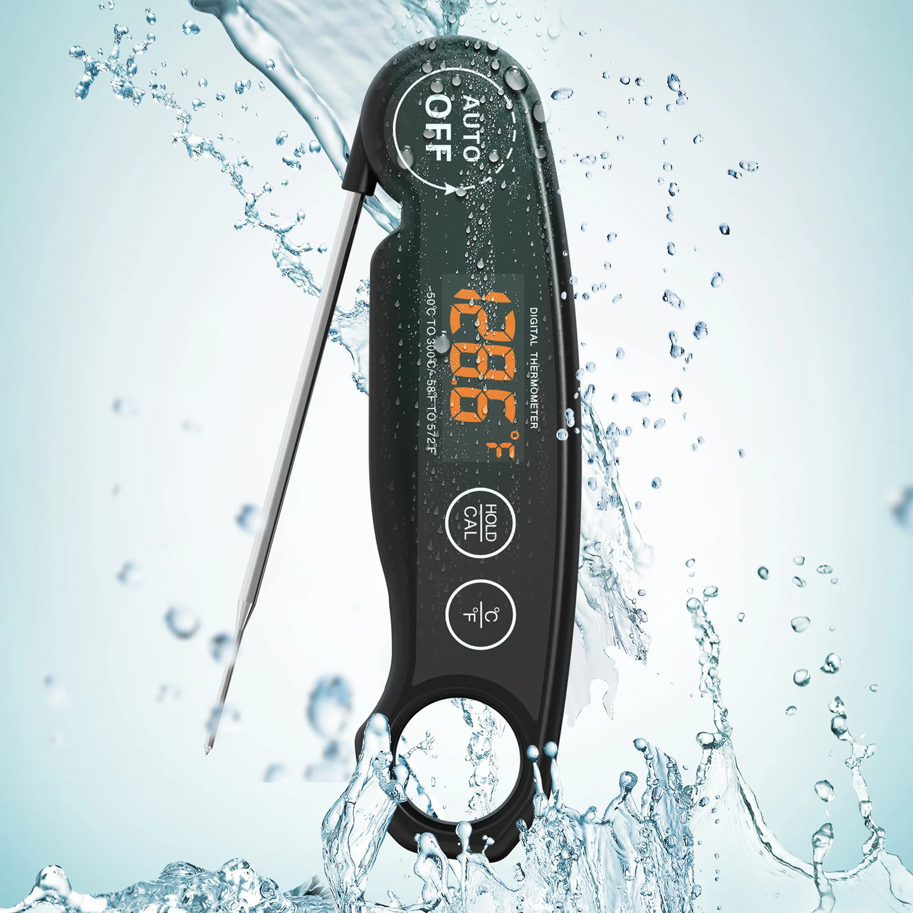 Rechargeable Foldable Food Thermometer