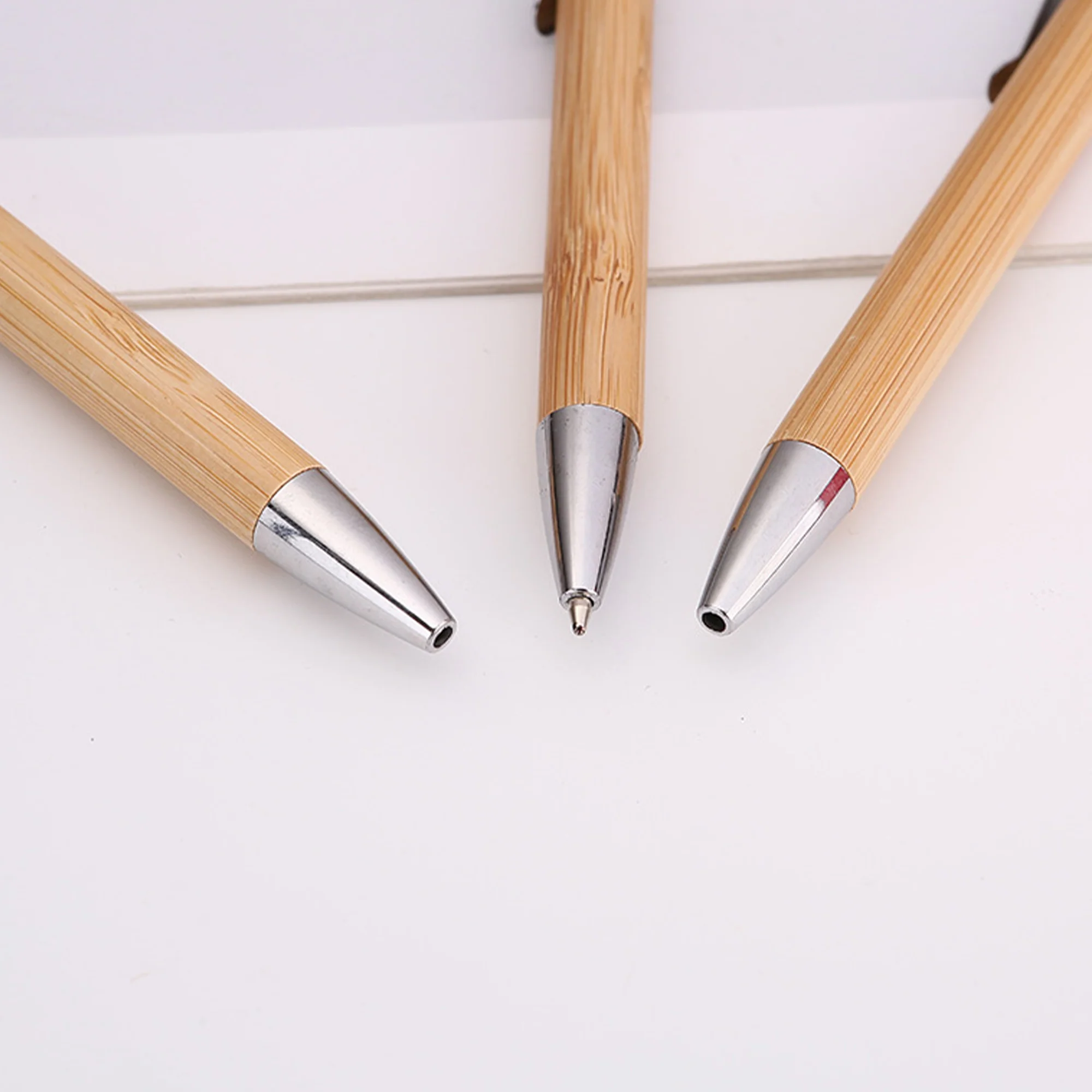 Bamboo Wooden Retractable Ballpoint Pen