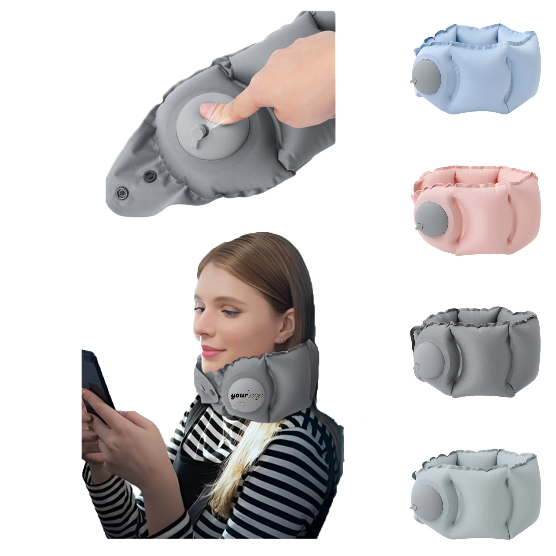 Neck Compression Inflatable U-Shaped Scarf