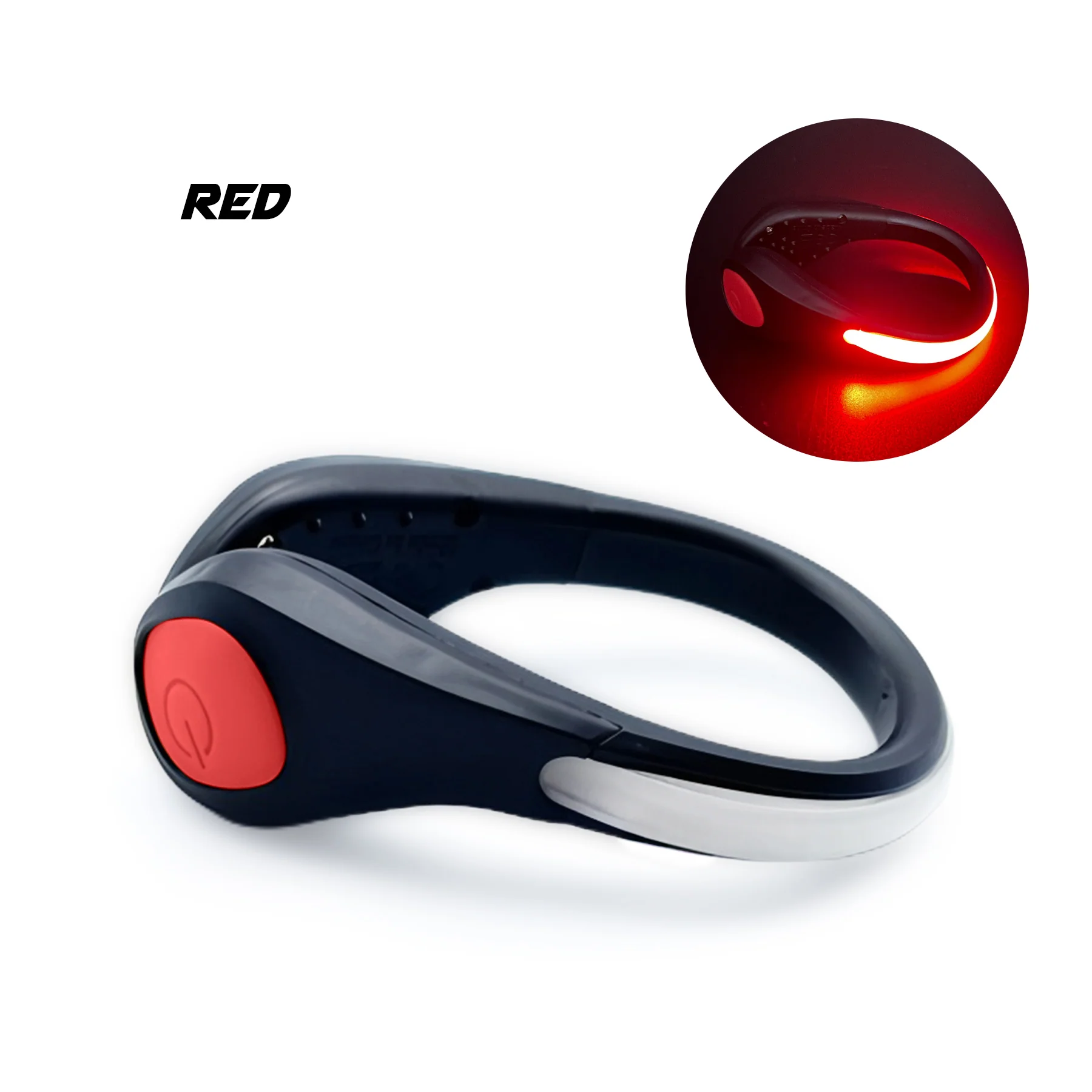 Flashing LED Shoe Safety Clip Light