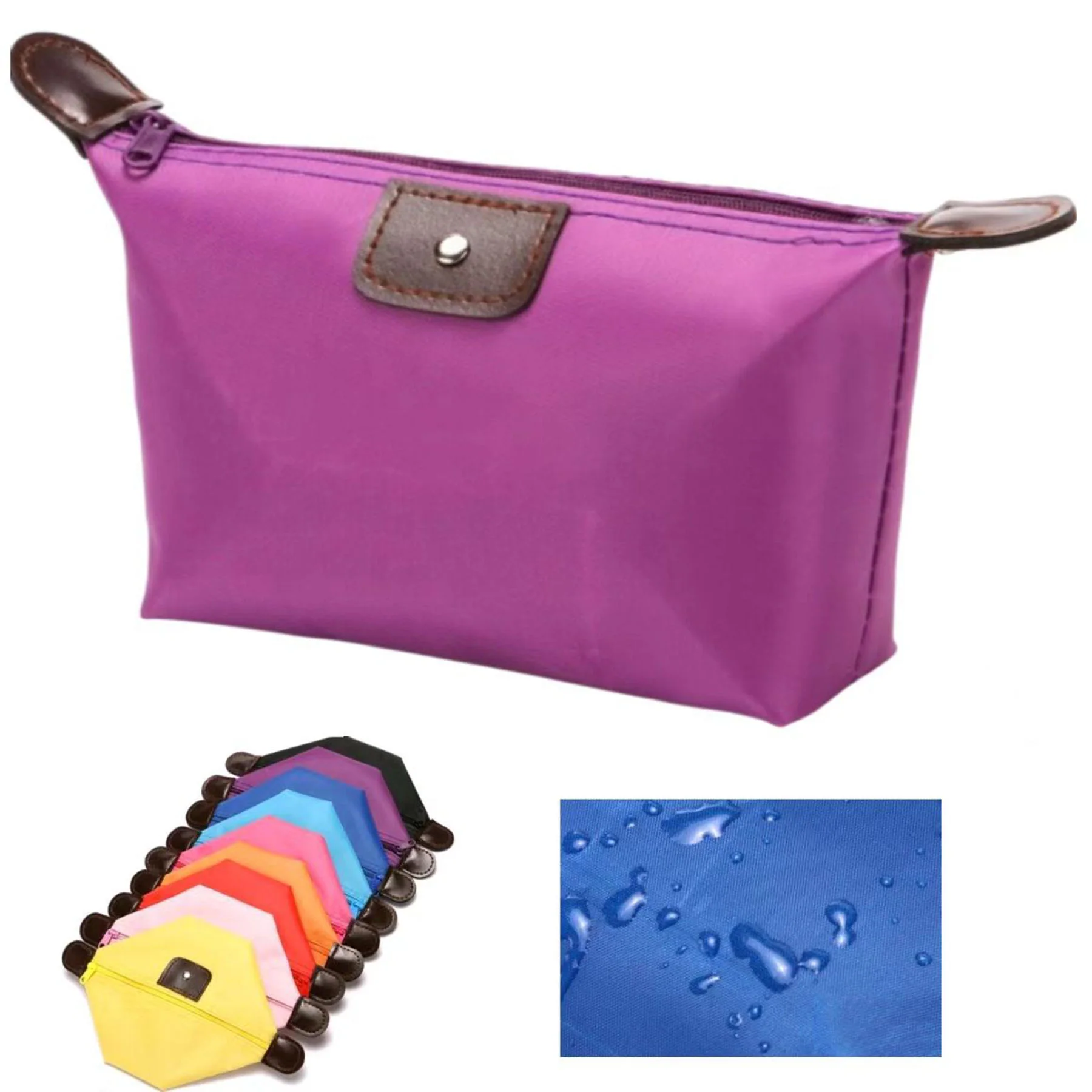 Foldable Waterproof Nylon Cosmetic Bag Wash Bag