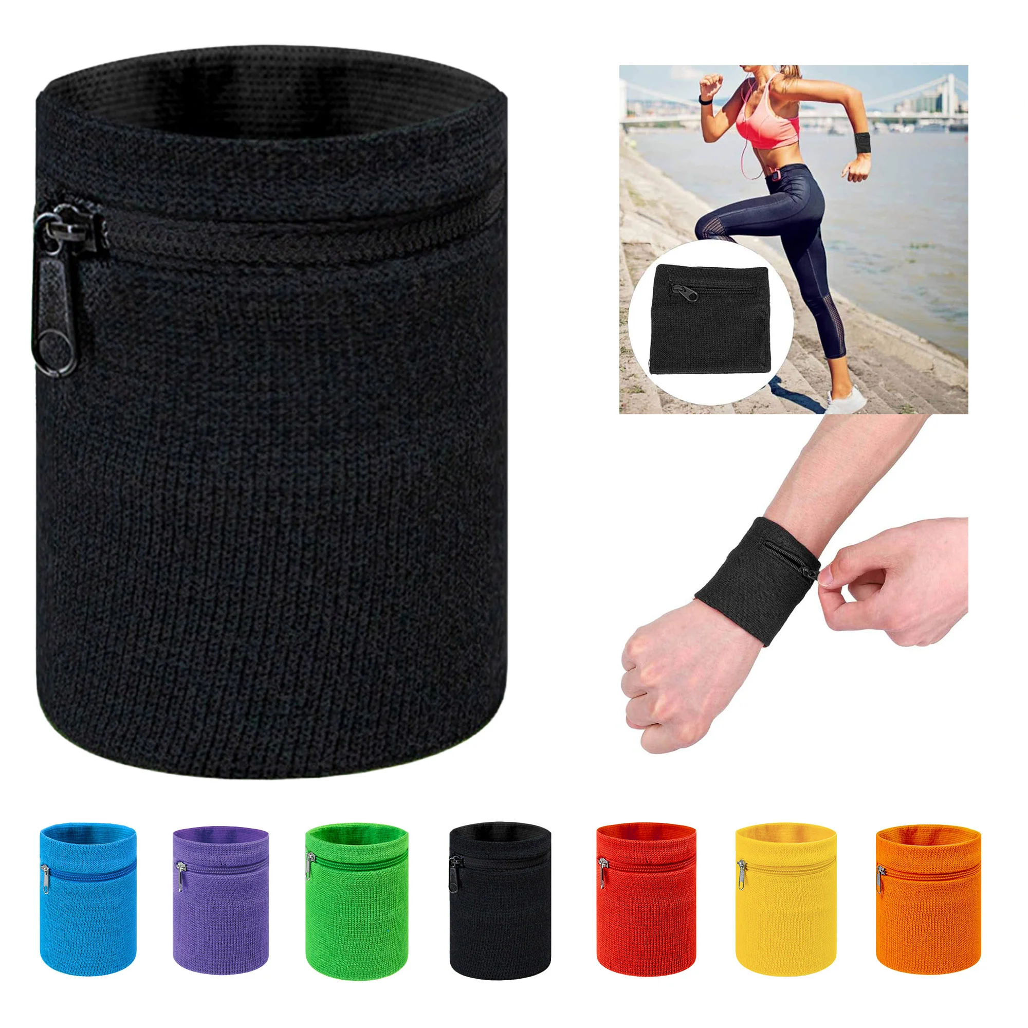 Sports Zipper Wrist Pouch