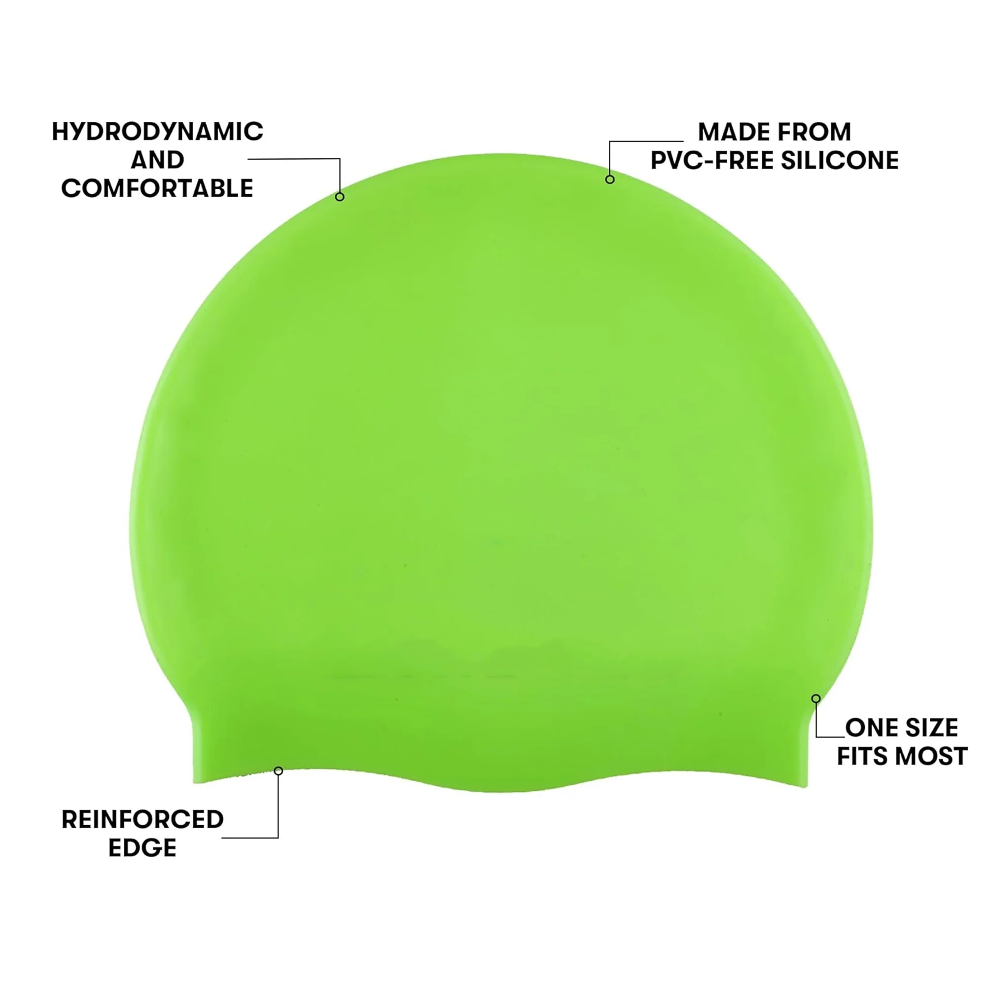 Unisex Soft Silicone Swim Cap