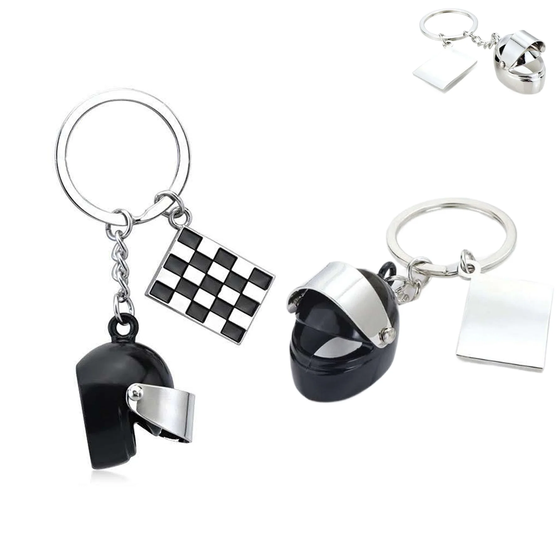 Motorcycle Helmet Keychain