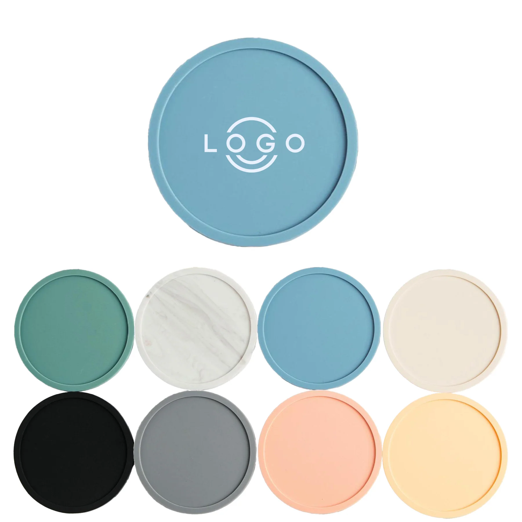 Silicone Coaster Round Thickened