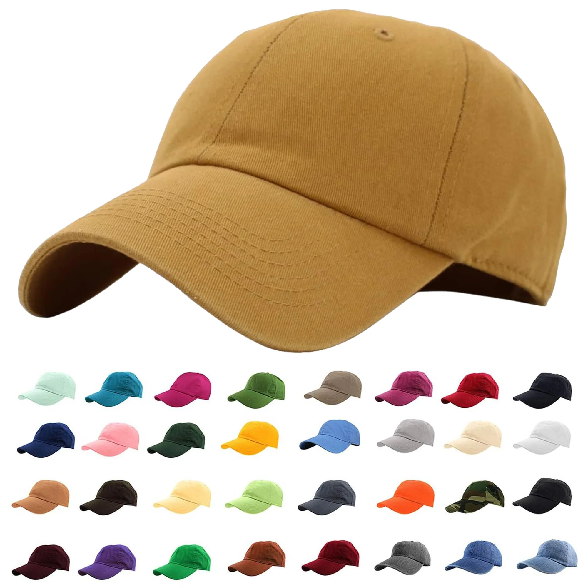 Classic Baseball Cap Cotton Polo Style Adjustable Size