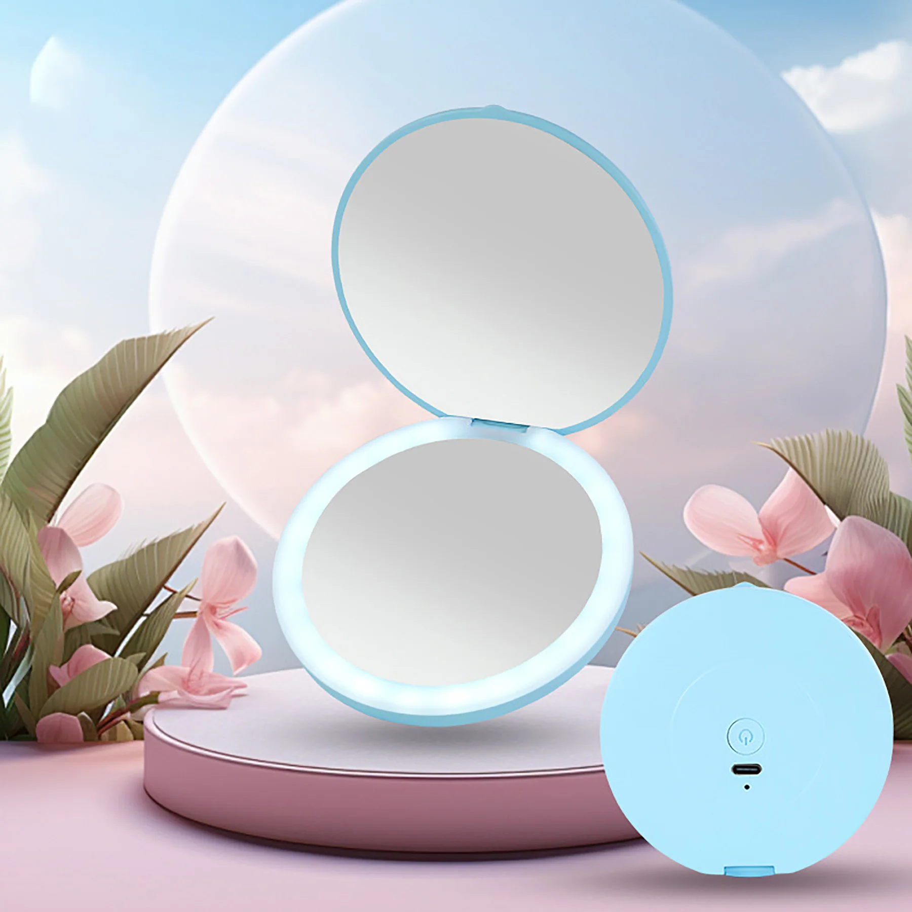 Led Compact Mirror
