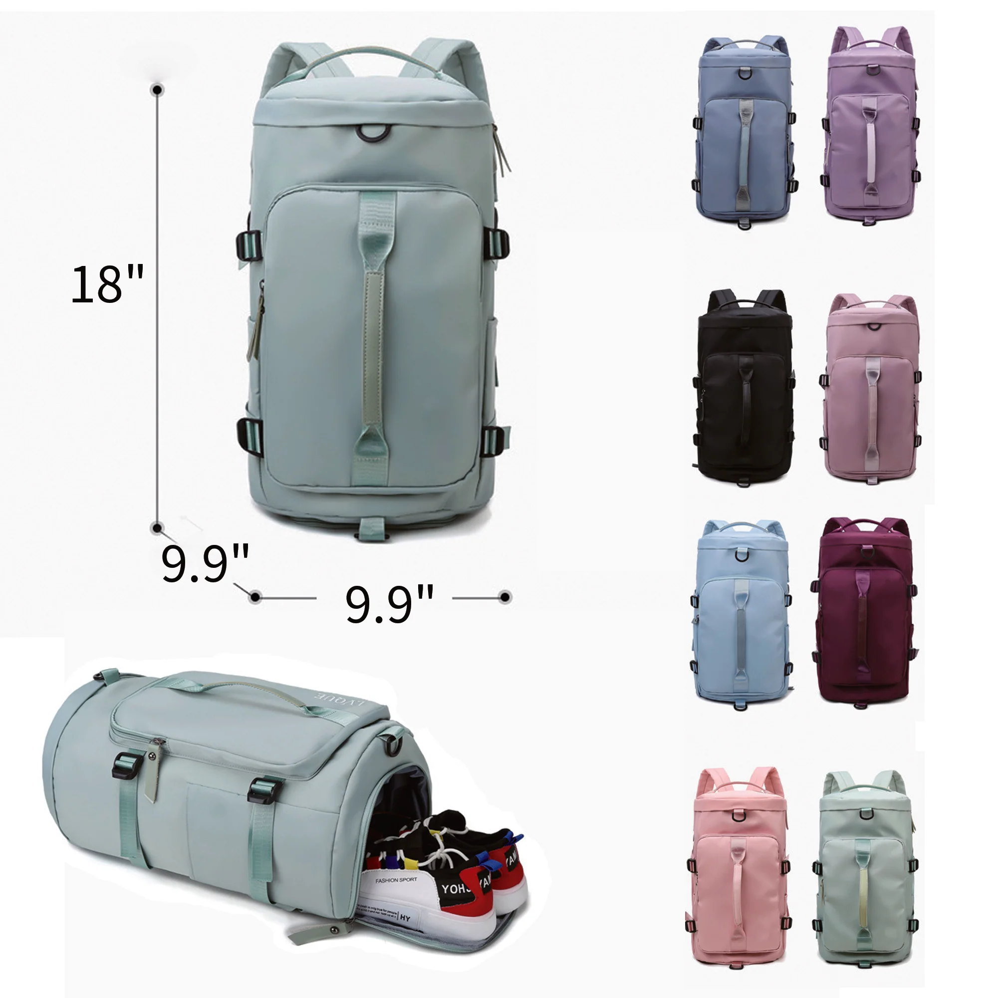 Large Duffle Gym Backpack