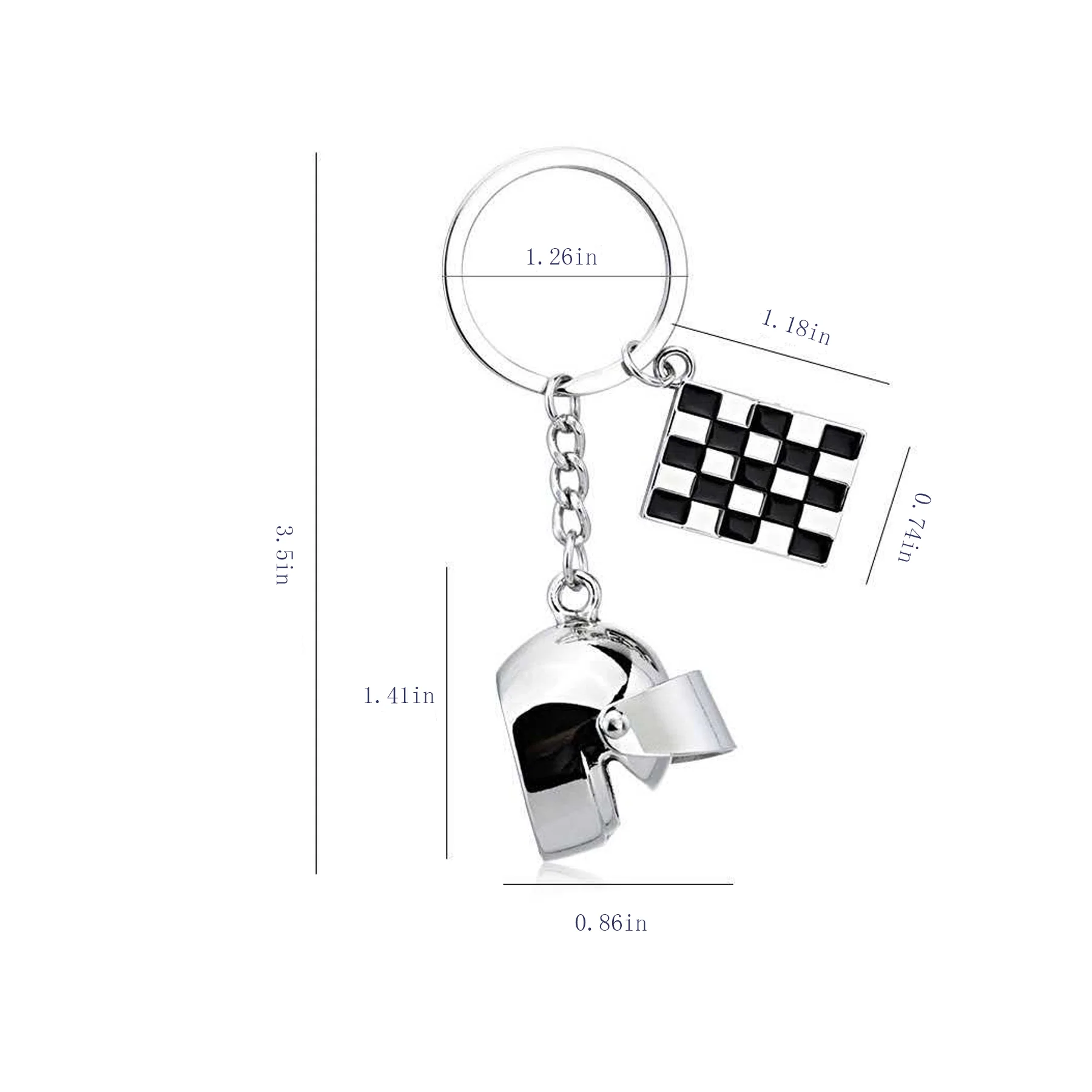 Motorcycle Helmet Keychain