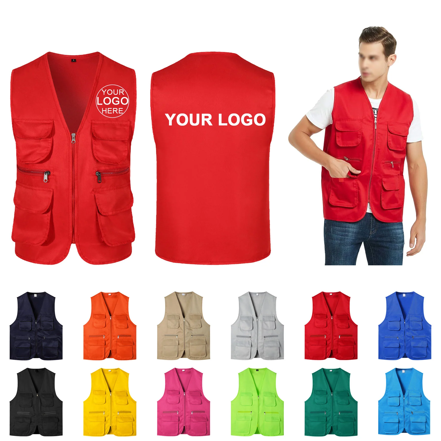 Multi-pocket Volunteer Vest
