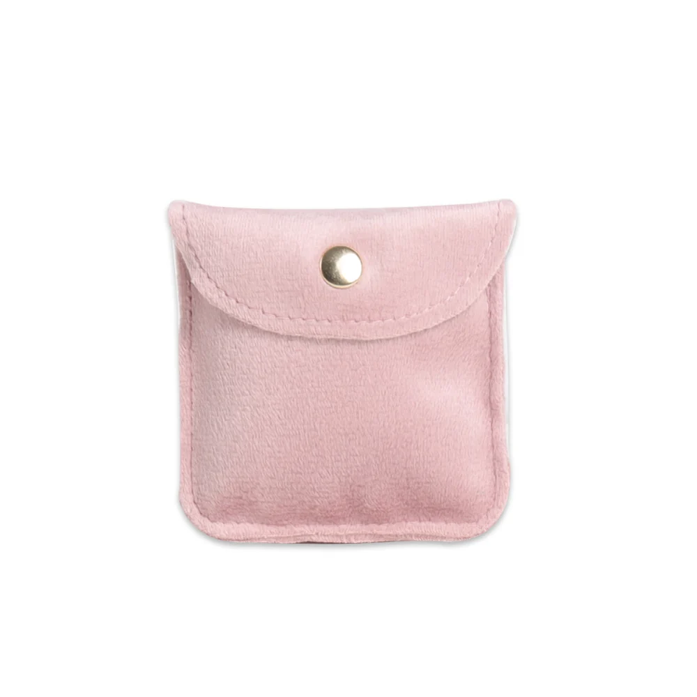 Velvet Snap Closure Jewelry Bag（3.15×3.15in）