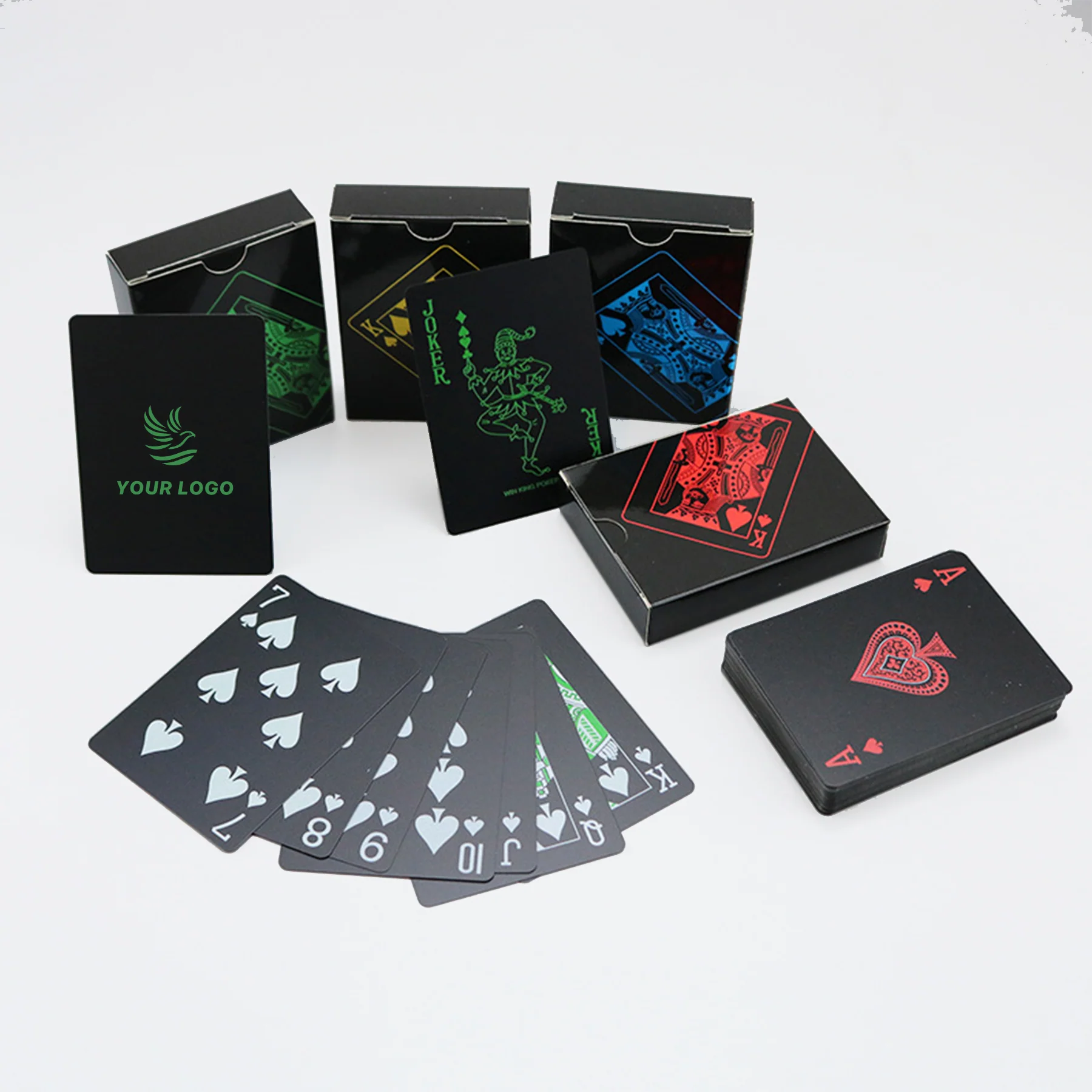 Plastic Waterproof Playing Cards Customize Per Page Back