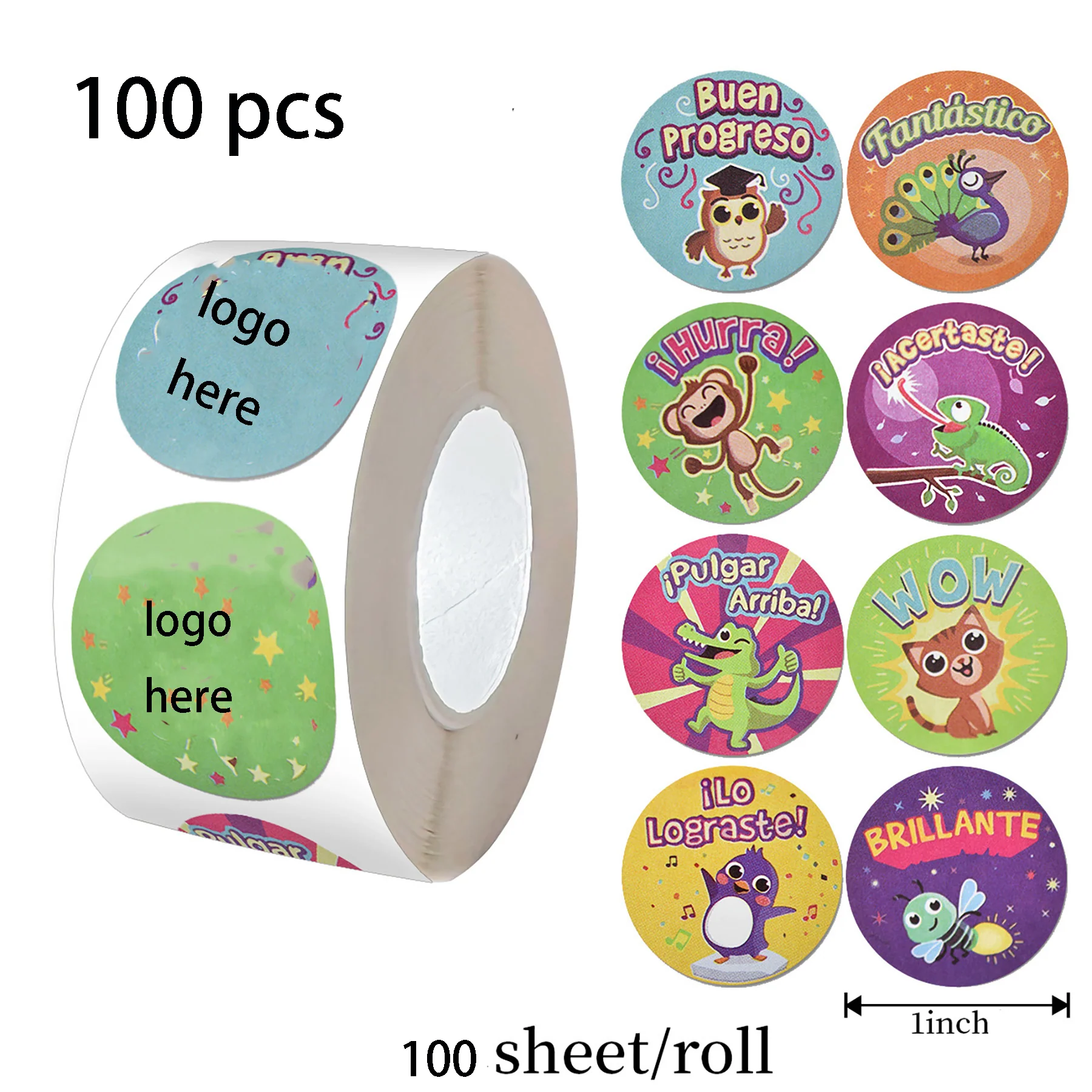1" Circle Roll Labels