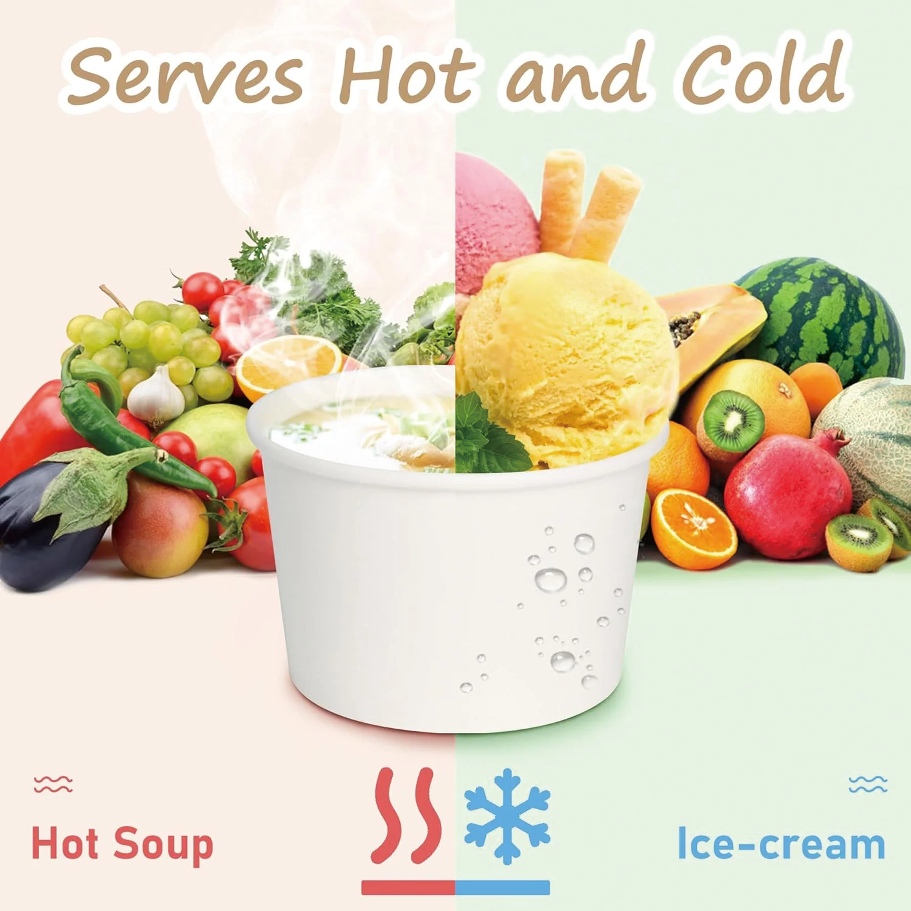 Custom Printed Ice Cream Paper Cup