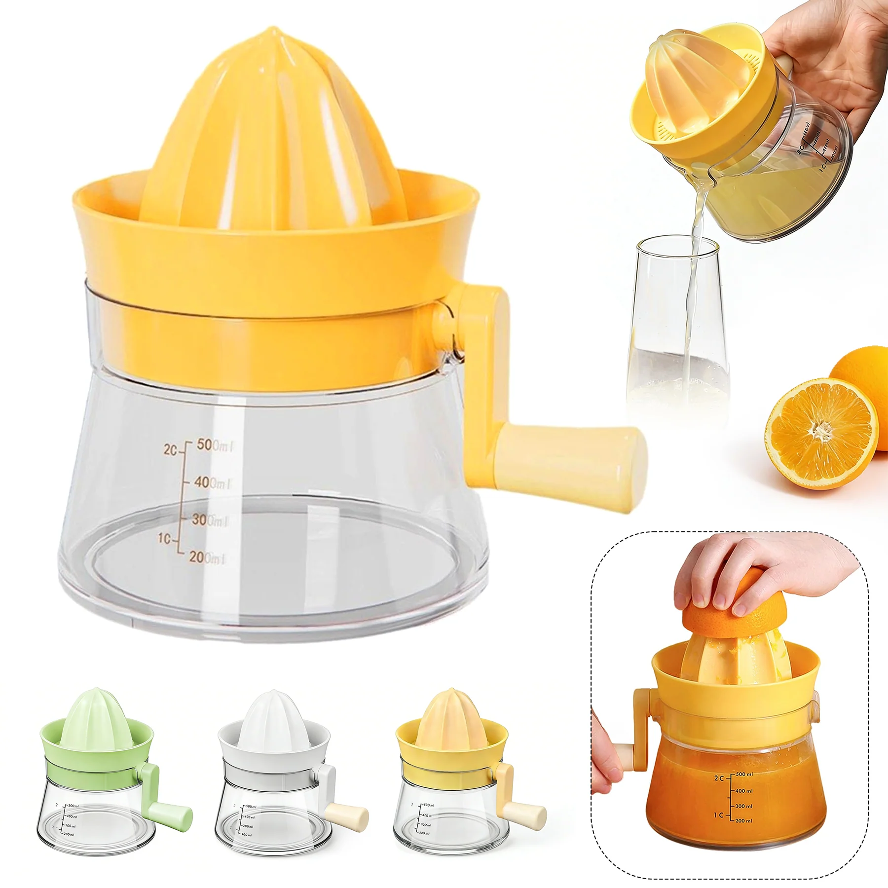 Hand Crank Manual Fruit Juicer
