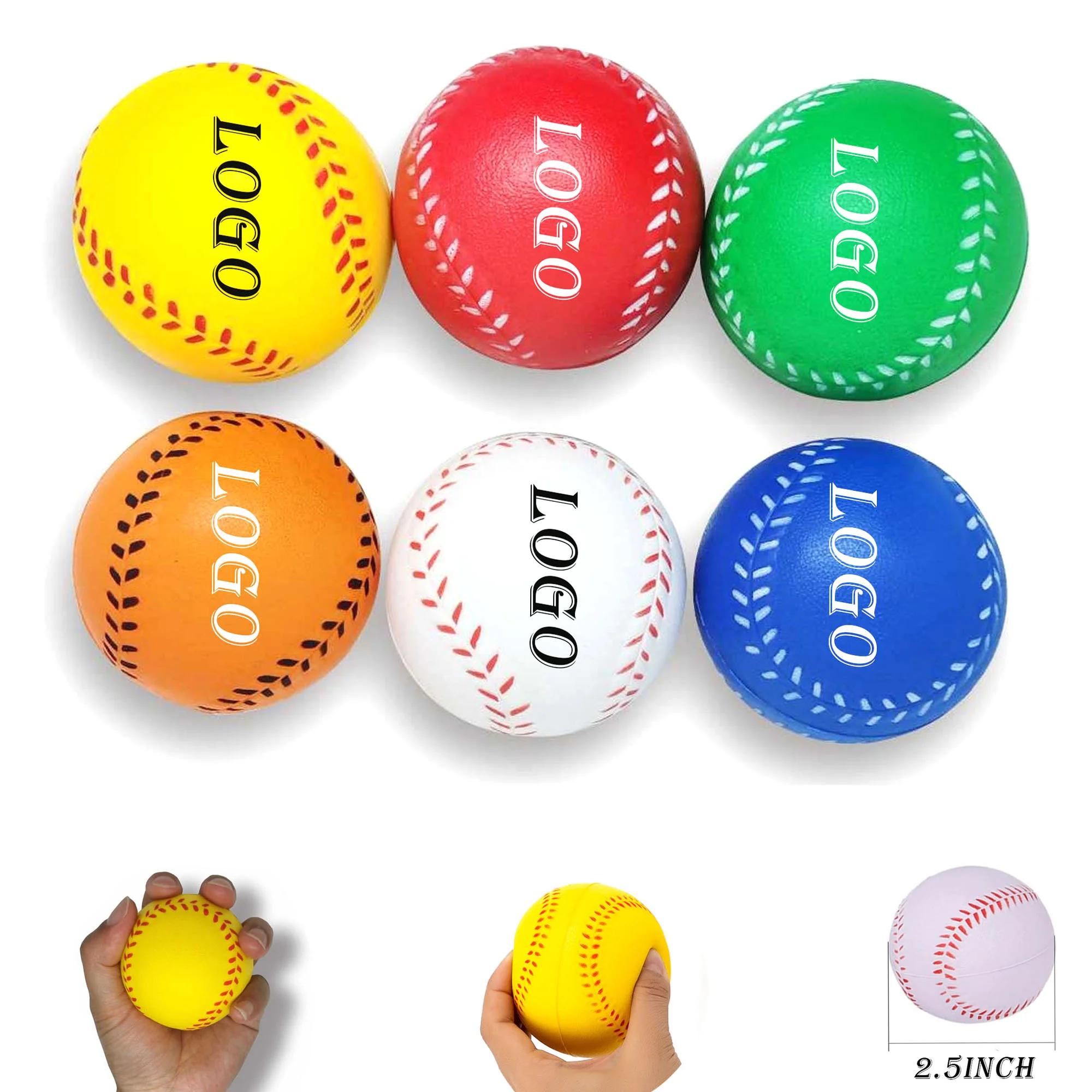 Baseball Stress Reliever 2.48 inch