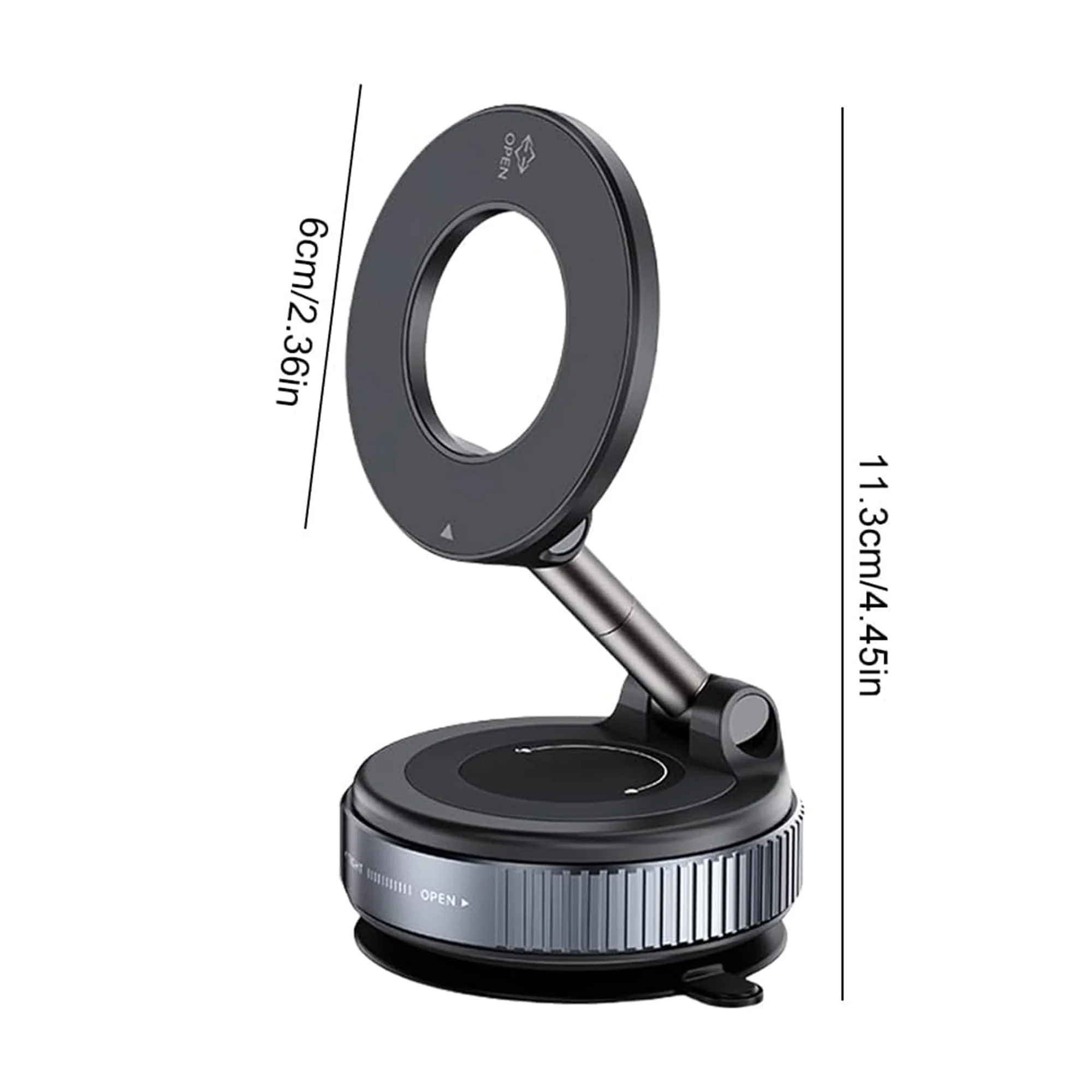 Vacuum Magnetic Car Phone Holder