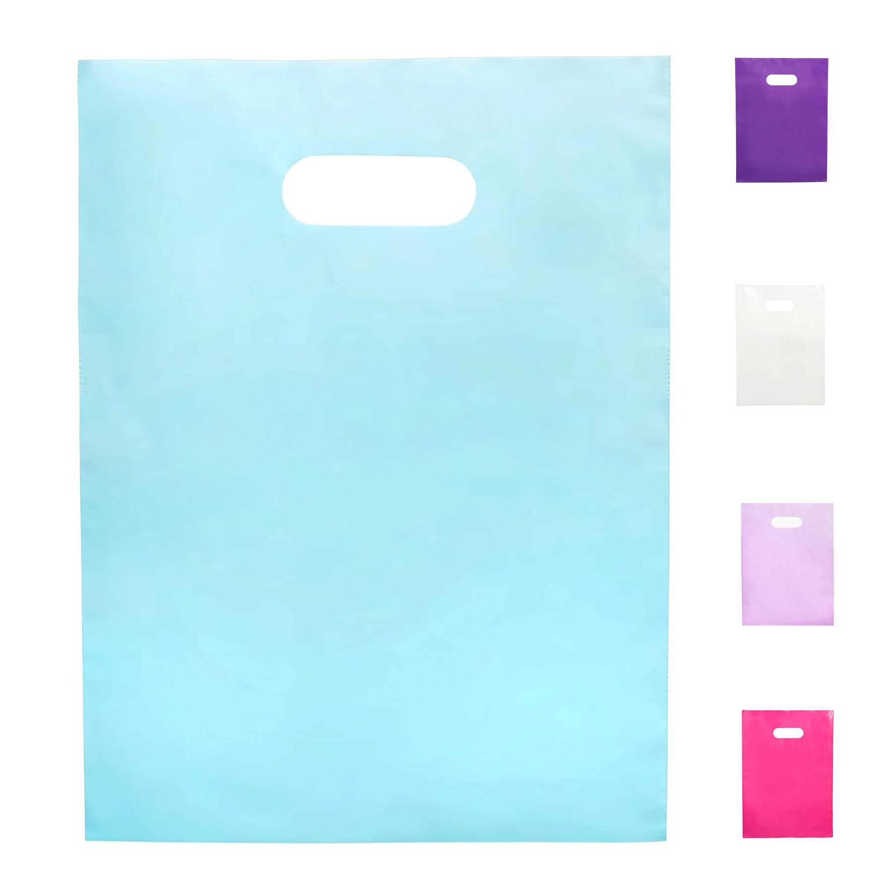 2 Mil 7.5 X 12 Inches Customizable Retail Bag With Handles