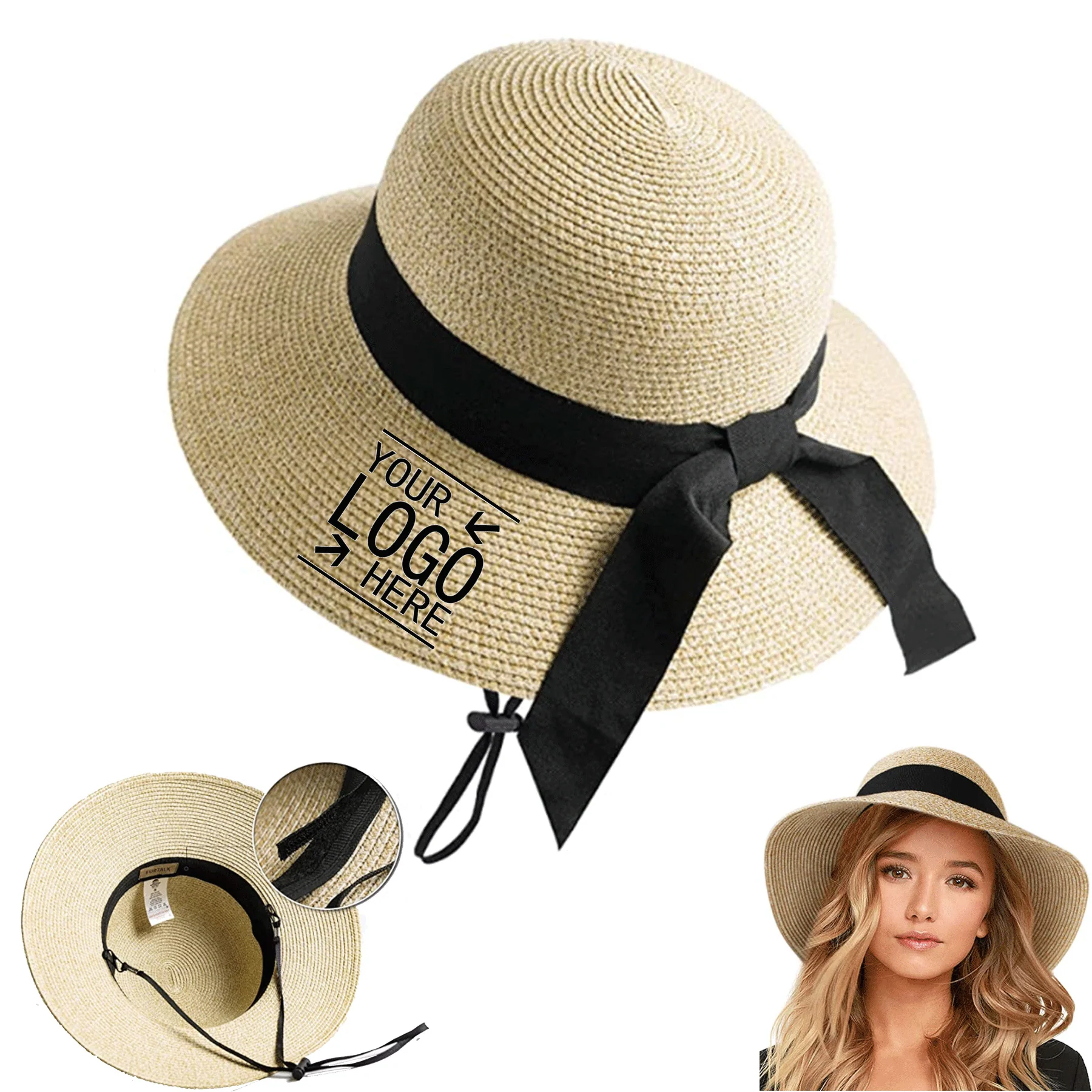 Womens Beach Sun Straw Hat