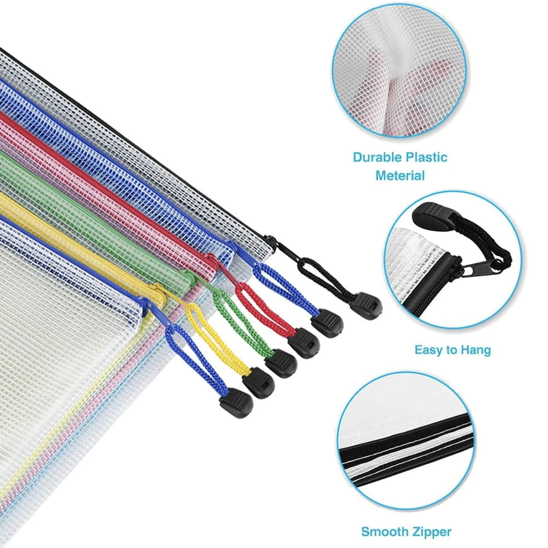 Plastic Mesh Zipper Pouch
