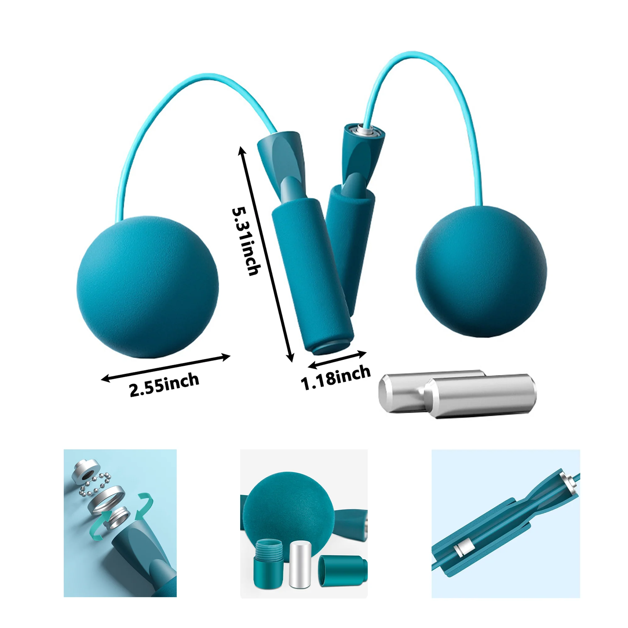 Weighted Cordless Jump Rope