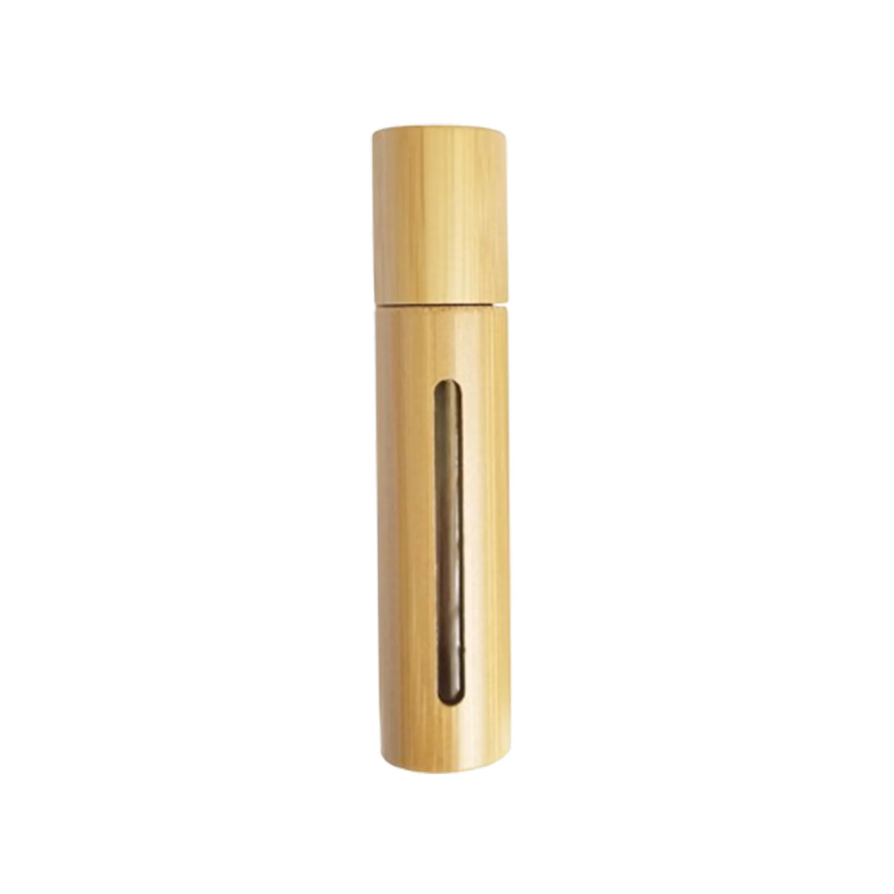 10ml Refillable Bamboo Essential Oil Roll On Roller Bottle