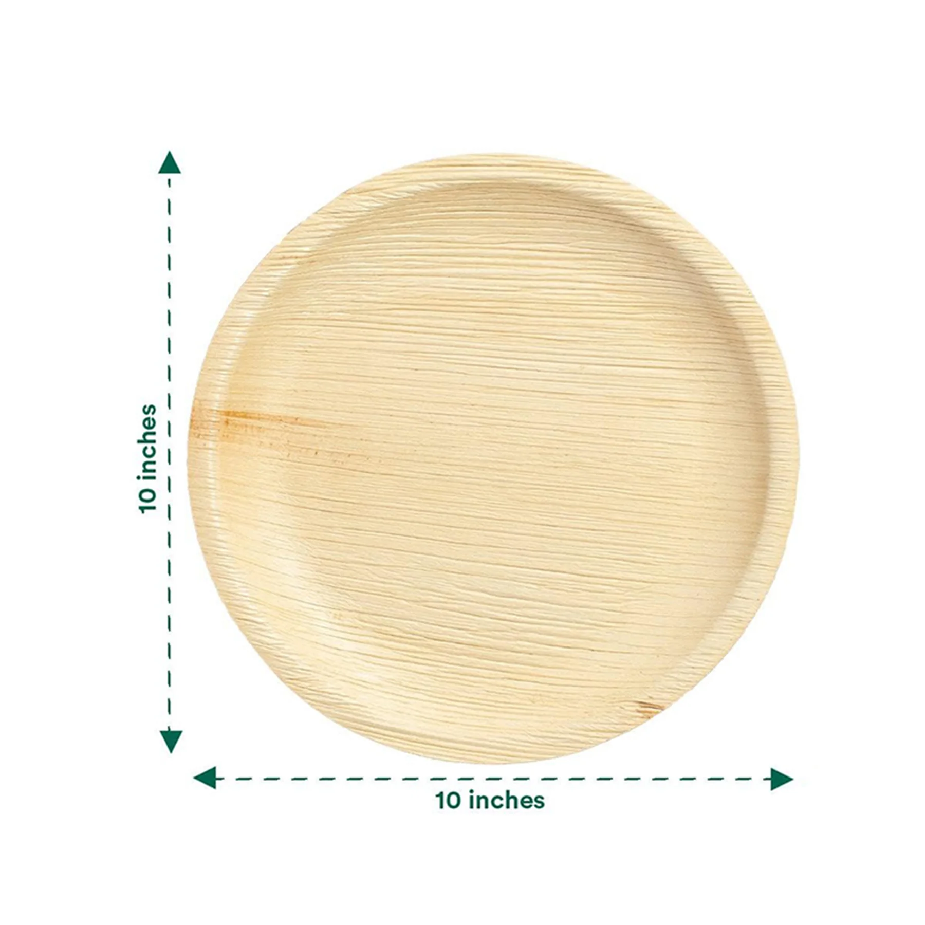 10" Round Palm Leaf Plates