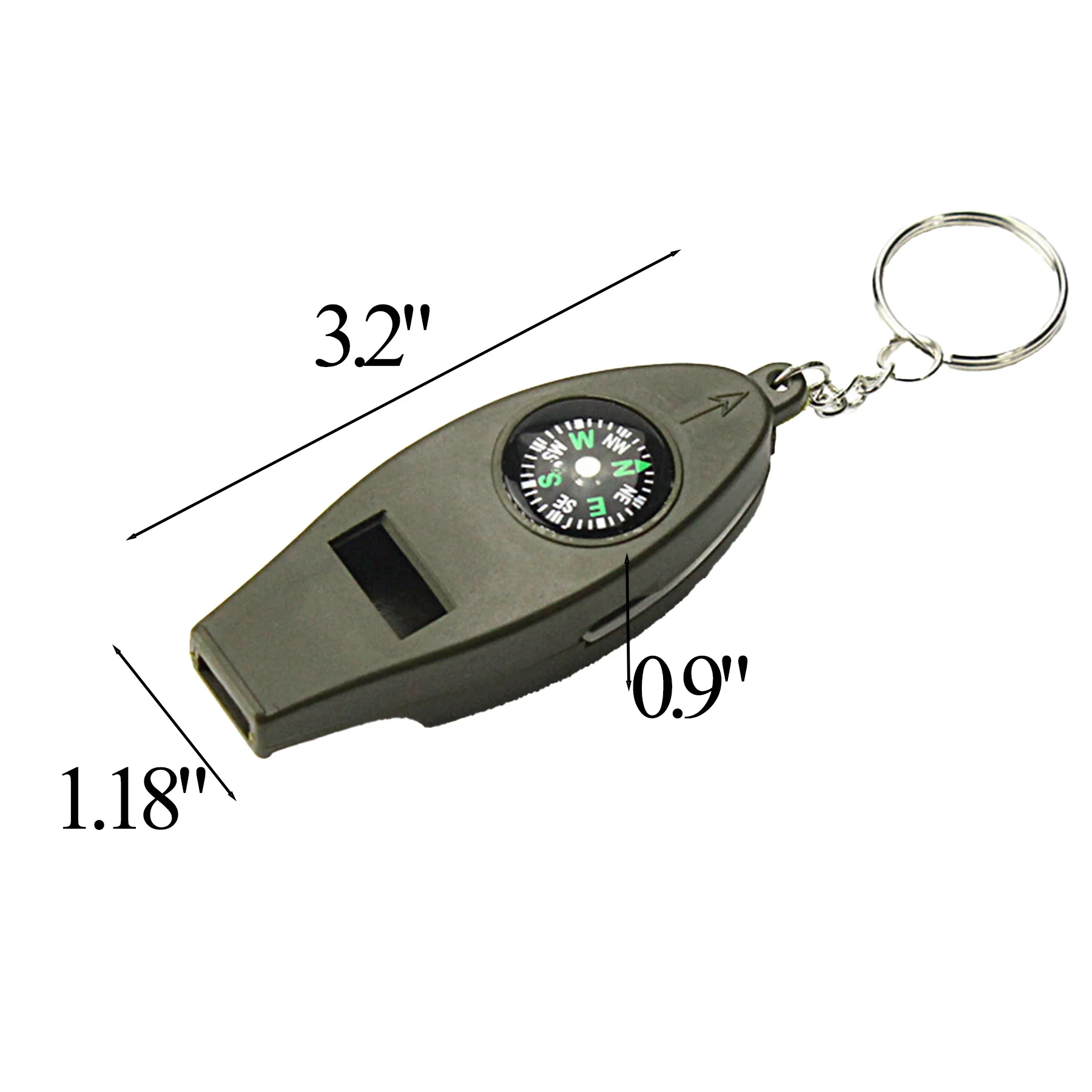 4-in-1 Multi-Function Survival Keychain